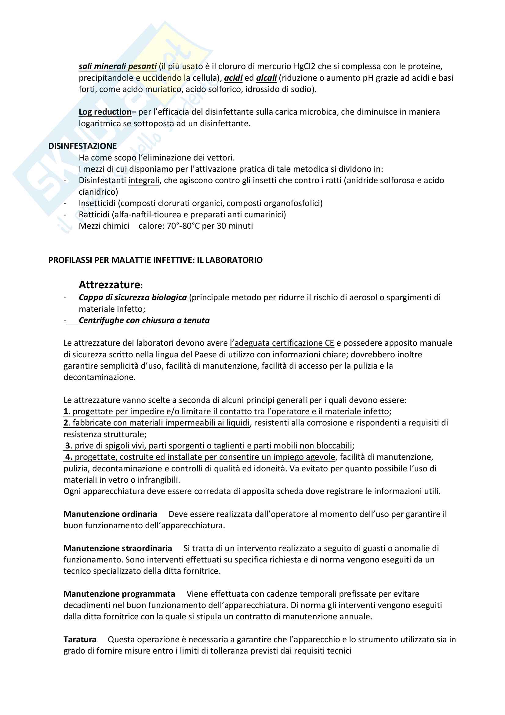 Igiene - studio su come conservare la salute e prevenire le malattie Pag. 31