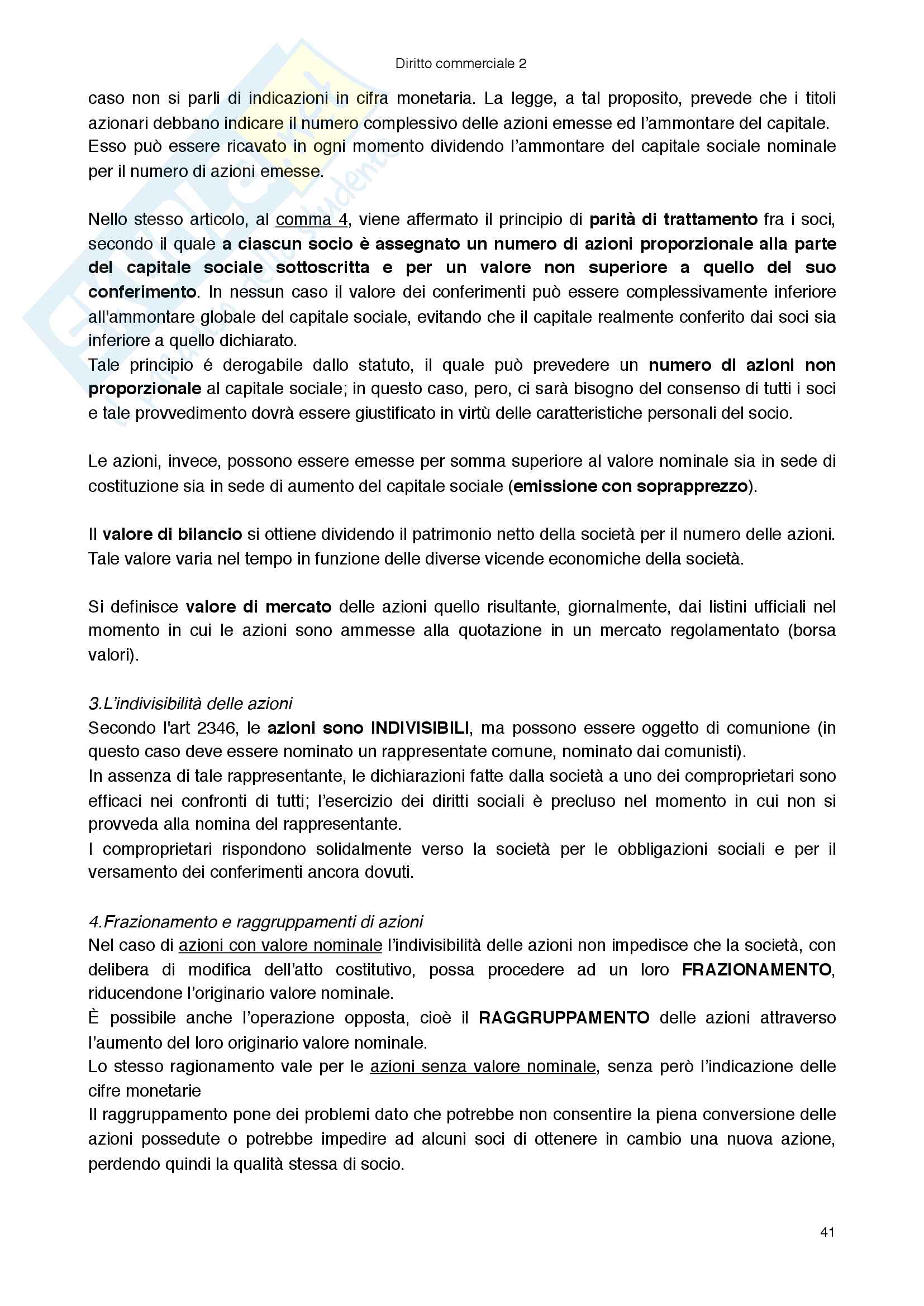 Riassunto esame Diritto commerciale, prof Mongillo,  libro consigliato Diritto delle società vol 2, Campobasso Pag. 41