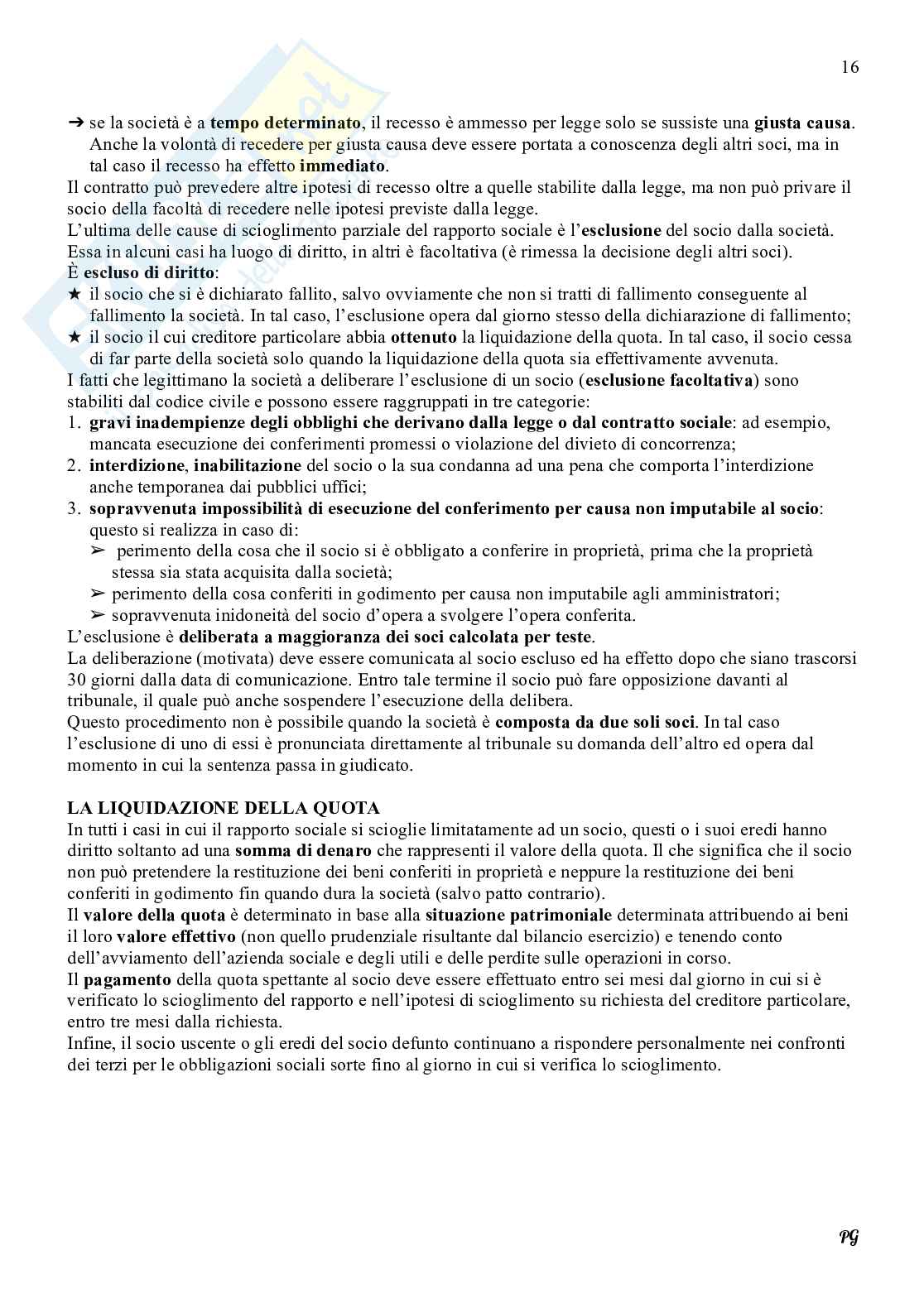 Riassunto esame Diritto commerciale , Prof. Gimigliano Gabriella, libro consigliato Manuale di Diritto commerciale (seconda parte), G. F. CAMPOBASSO Pag. 16