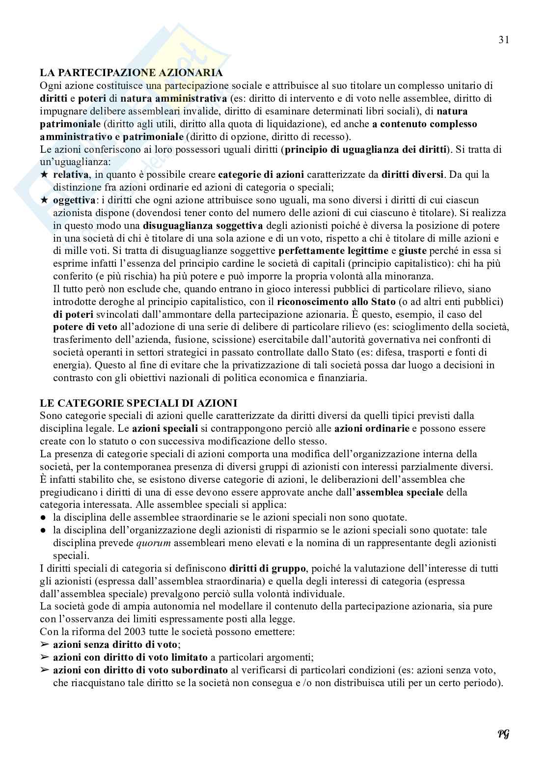 Riassunto esame Diritto commerciale , Prof. Gimigliano Gabriella, libro consigliato Manuale di Diritto commerciale (seconda parte), G. F. CAMPOBASSO Pag. 31