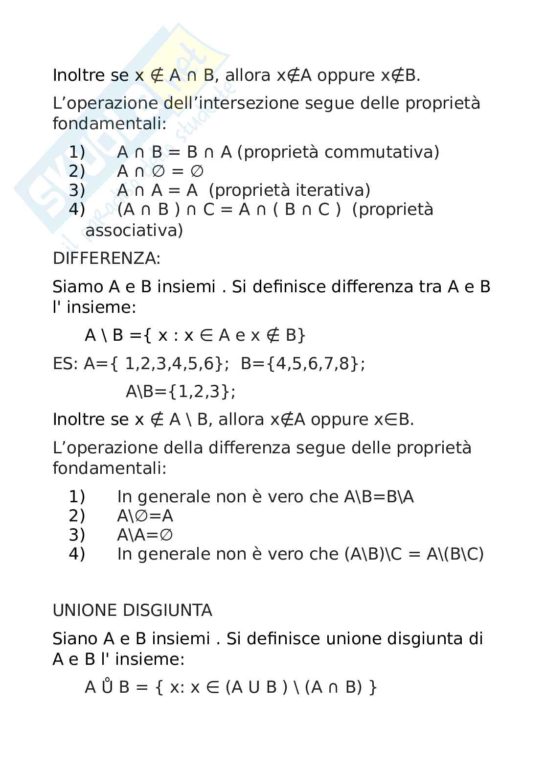 Insiemistica Pag. 6