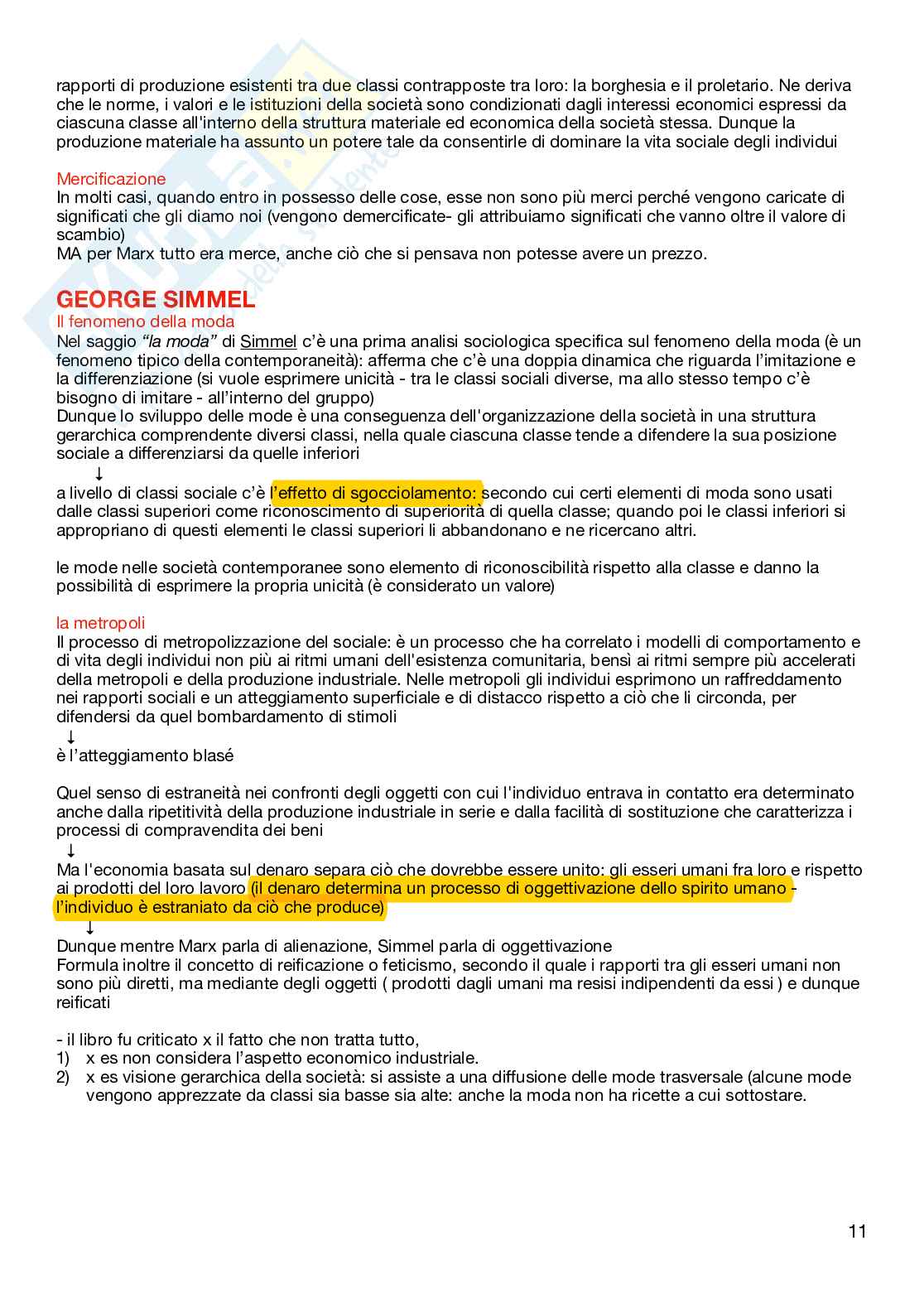 Appunti per l'esame di Sociologia dei consumi e del marketing Pag. 11
