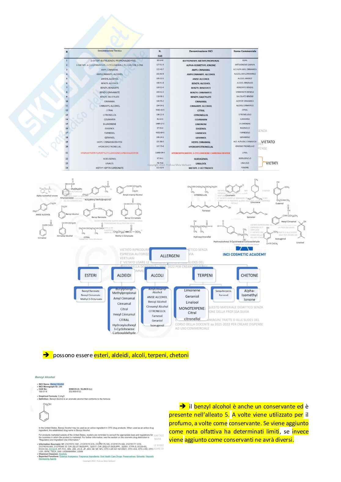 Appunti completi di Chimica cosmetica e cosmeceutica Pag. 11