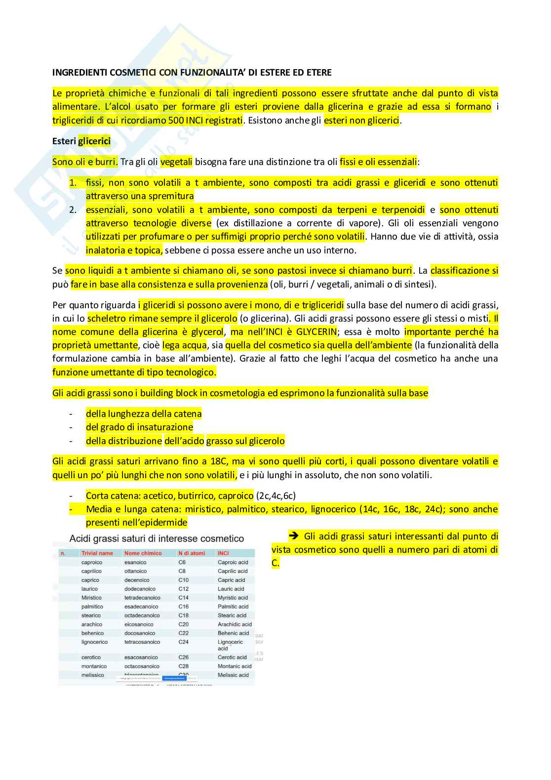 Appunti completi di Chimica cosmetica e cosmeceutica Pag. 16