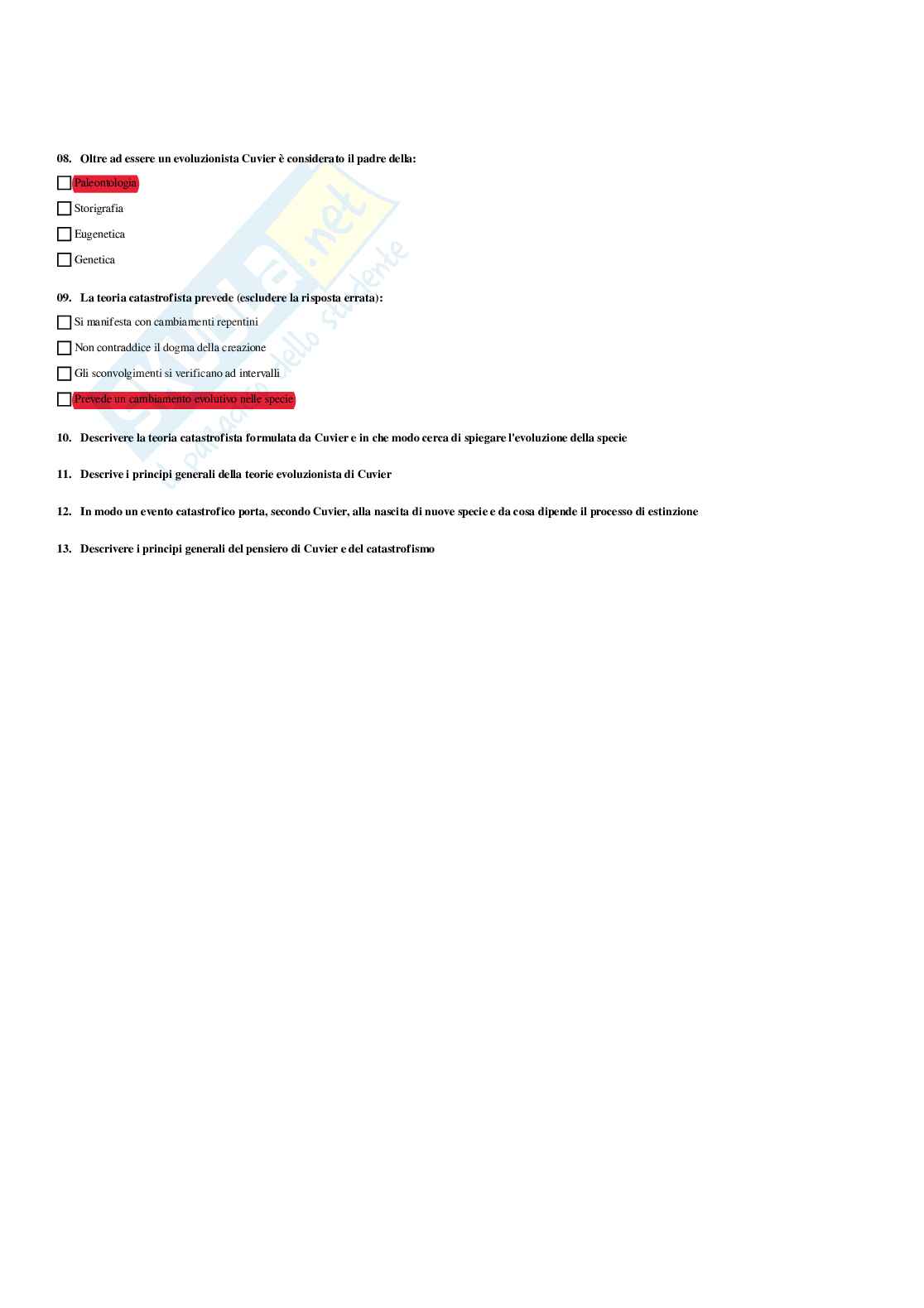 Paniere Antropologia - Risposte multiple - aggiornato (2026) Pag. 16