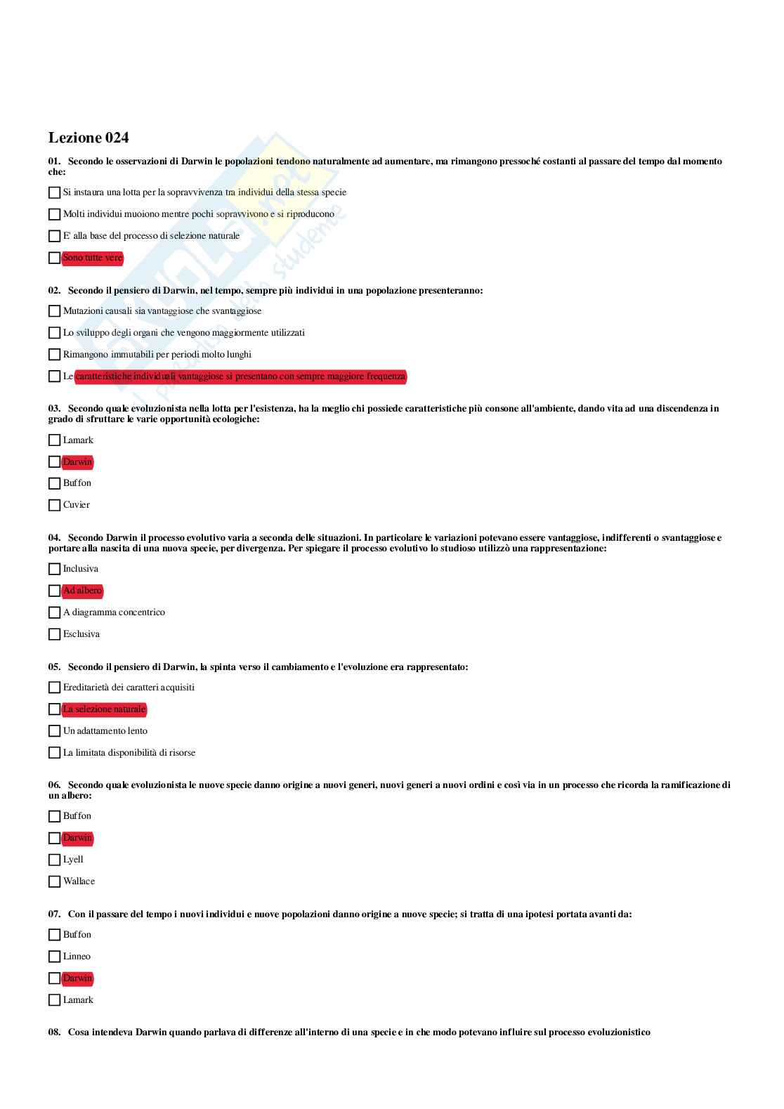 Paniere Antropologia - Risposte multiple - aggiornato (2026) Pag. 26