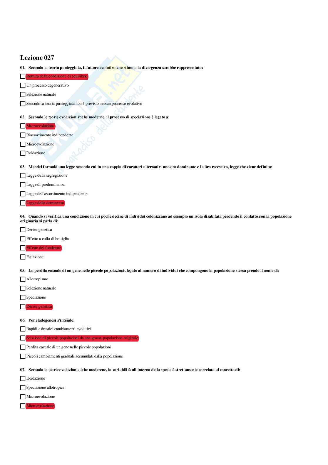 Paniere Antropologia - Risposte multiple - aggiornato (2026) Pag. 31