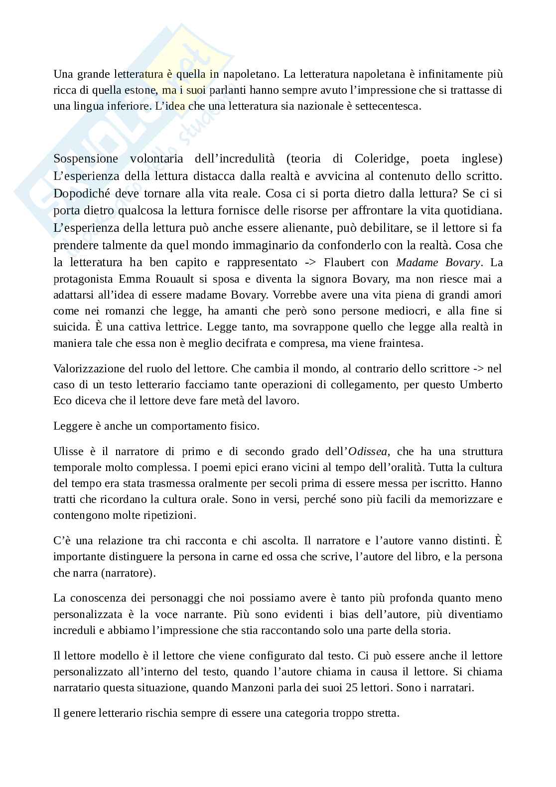 Appunti Letteratura italiana contemporanea Pag. 2