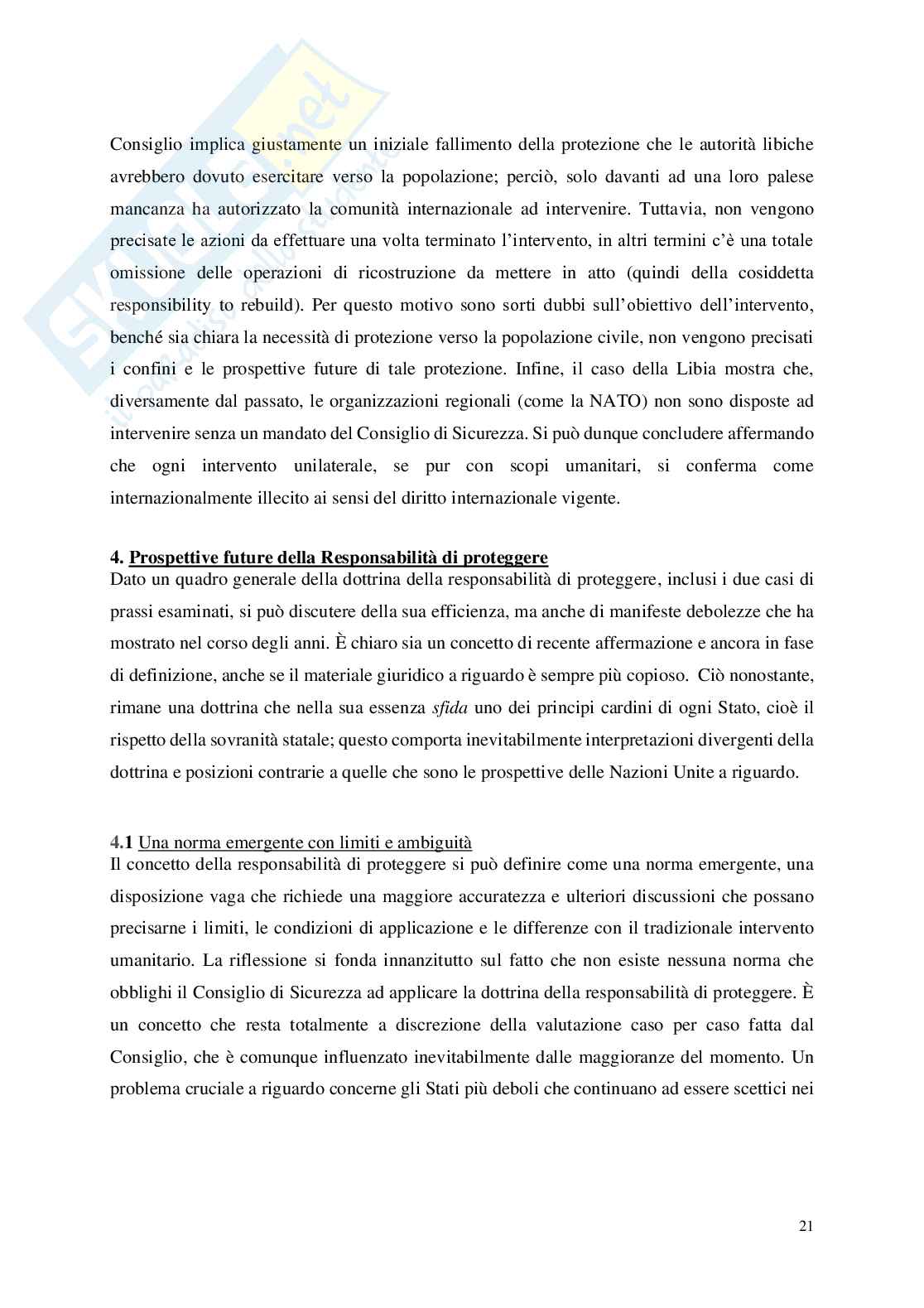 Tesi di laurea triennale in Diritto internazionale Pag. 21