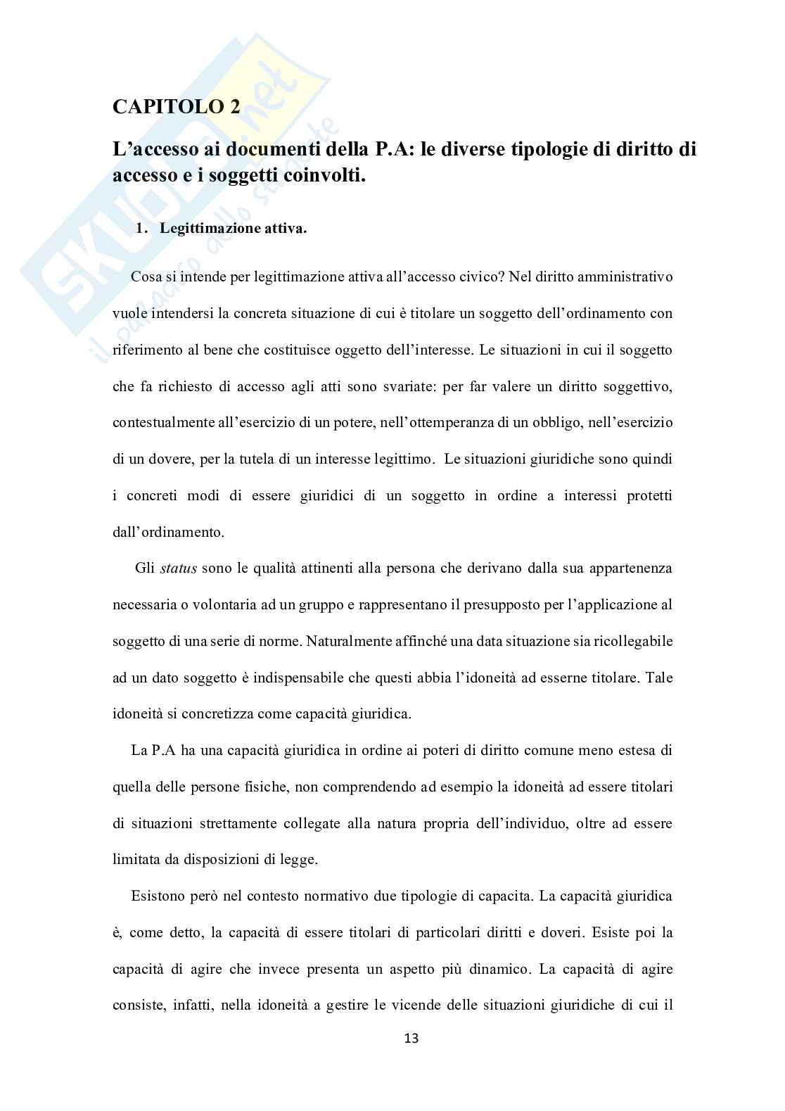 Diritto di accesso agli atti: Massima circolazione delle informazioni all'interno del sistema amministrativo e del mondo esterno Pag. 16