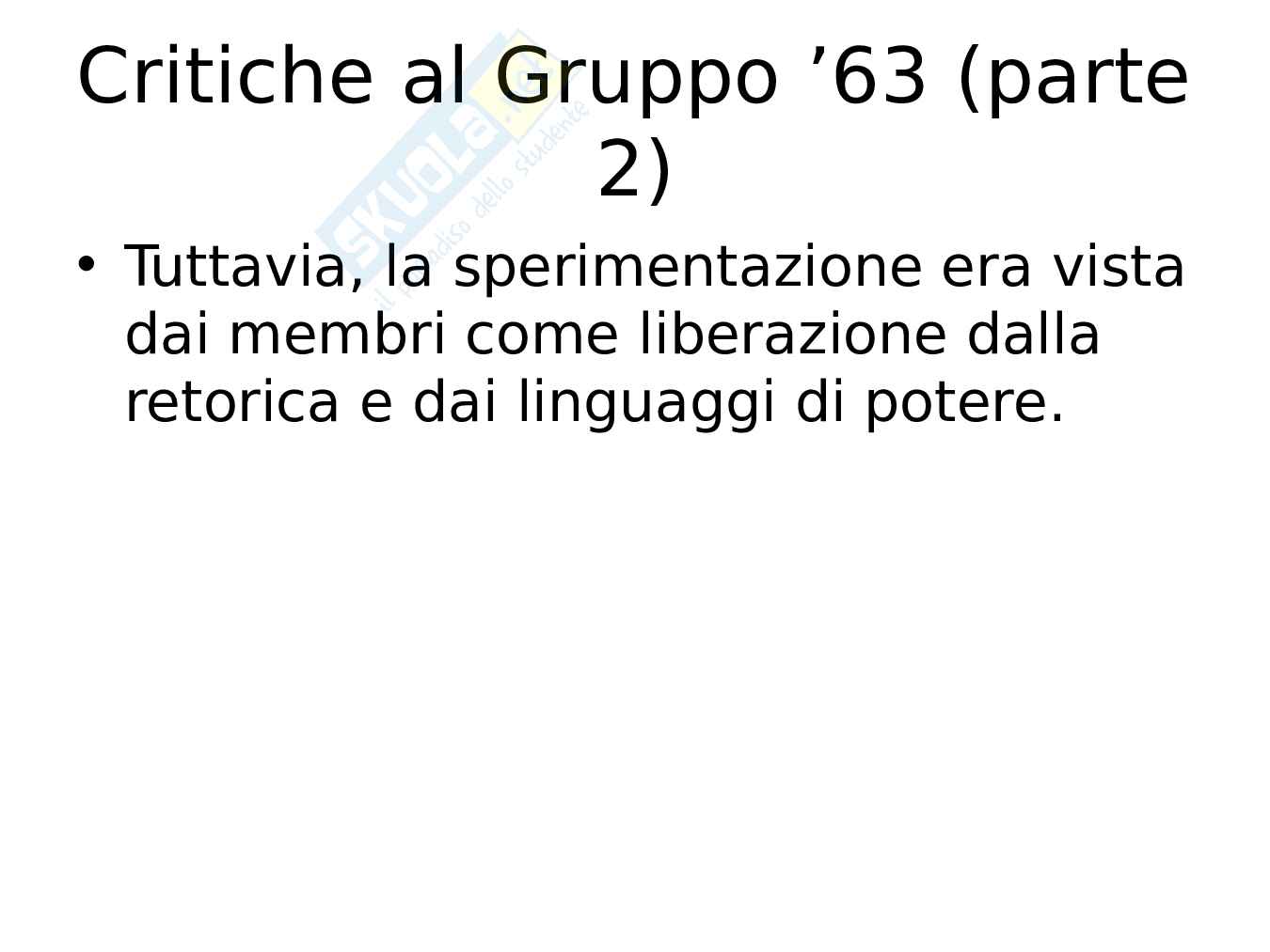 Gruppo ’63 – Neoavanguardia e sperimentazione linguistica Pag. 26