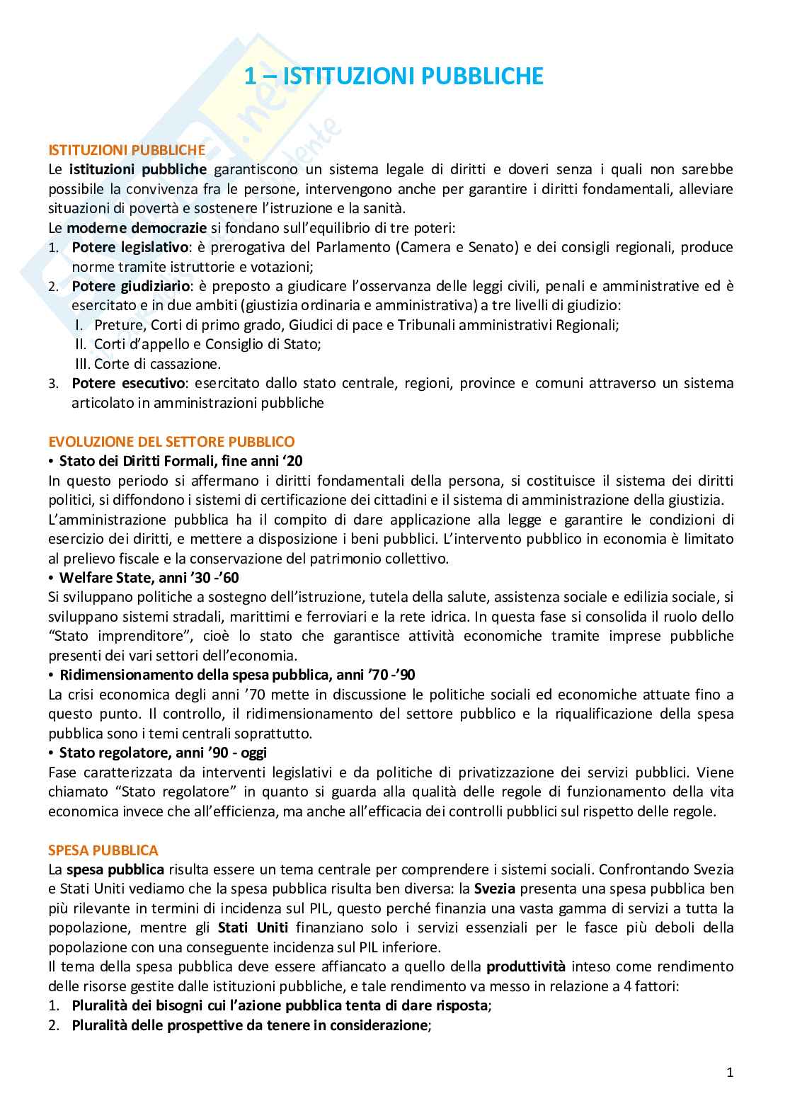 Governance e Management nella PA Pag. 1