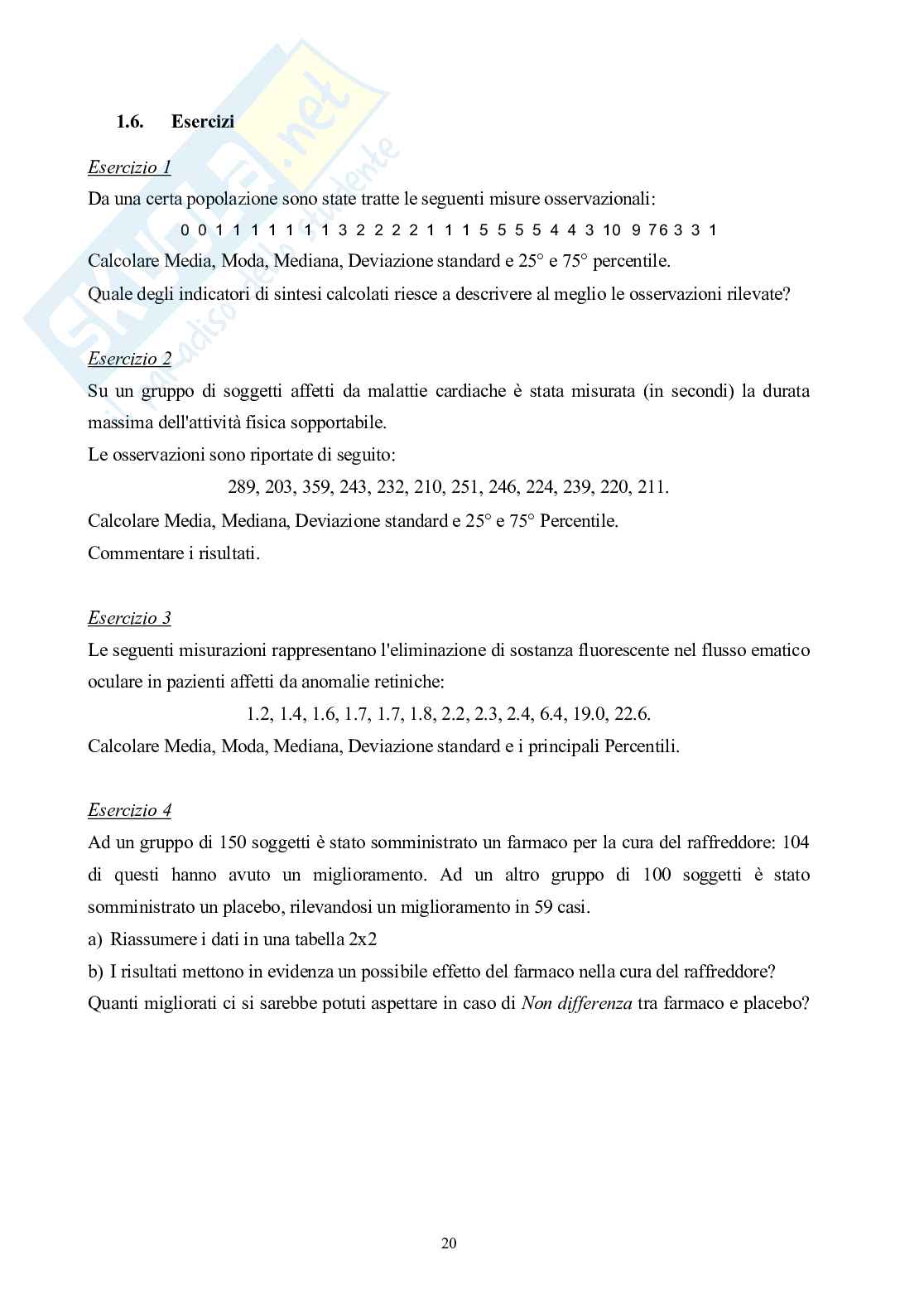 Appunti di Statistica elementare per lauree sanitarie Pag. 26