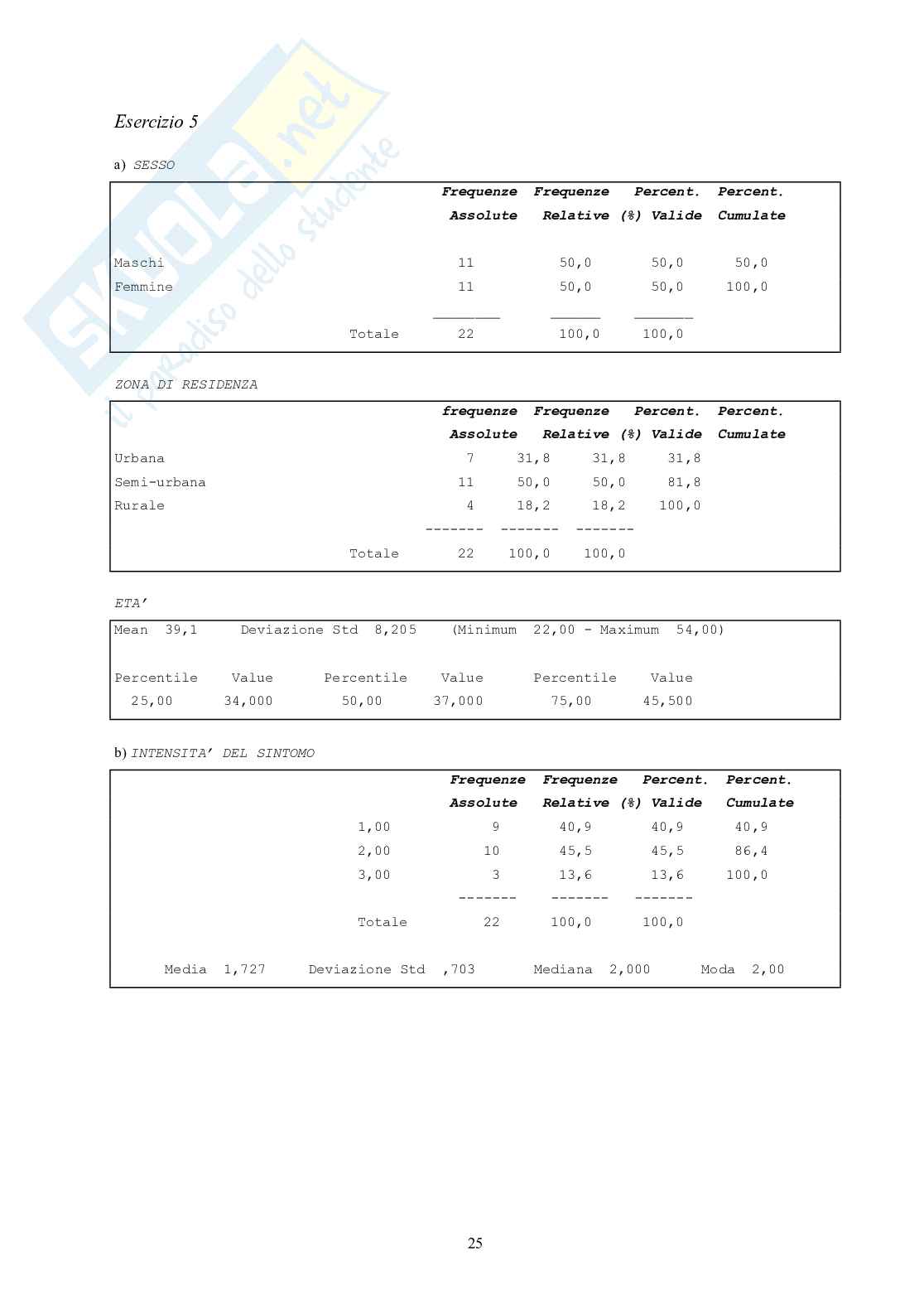 Appunti di Statistica elementare per lauree sanitarie Pag. 31
