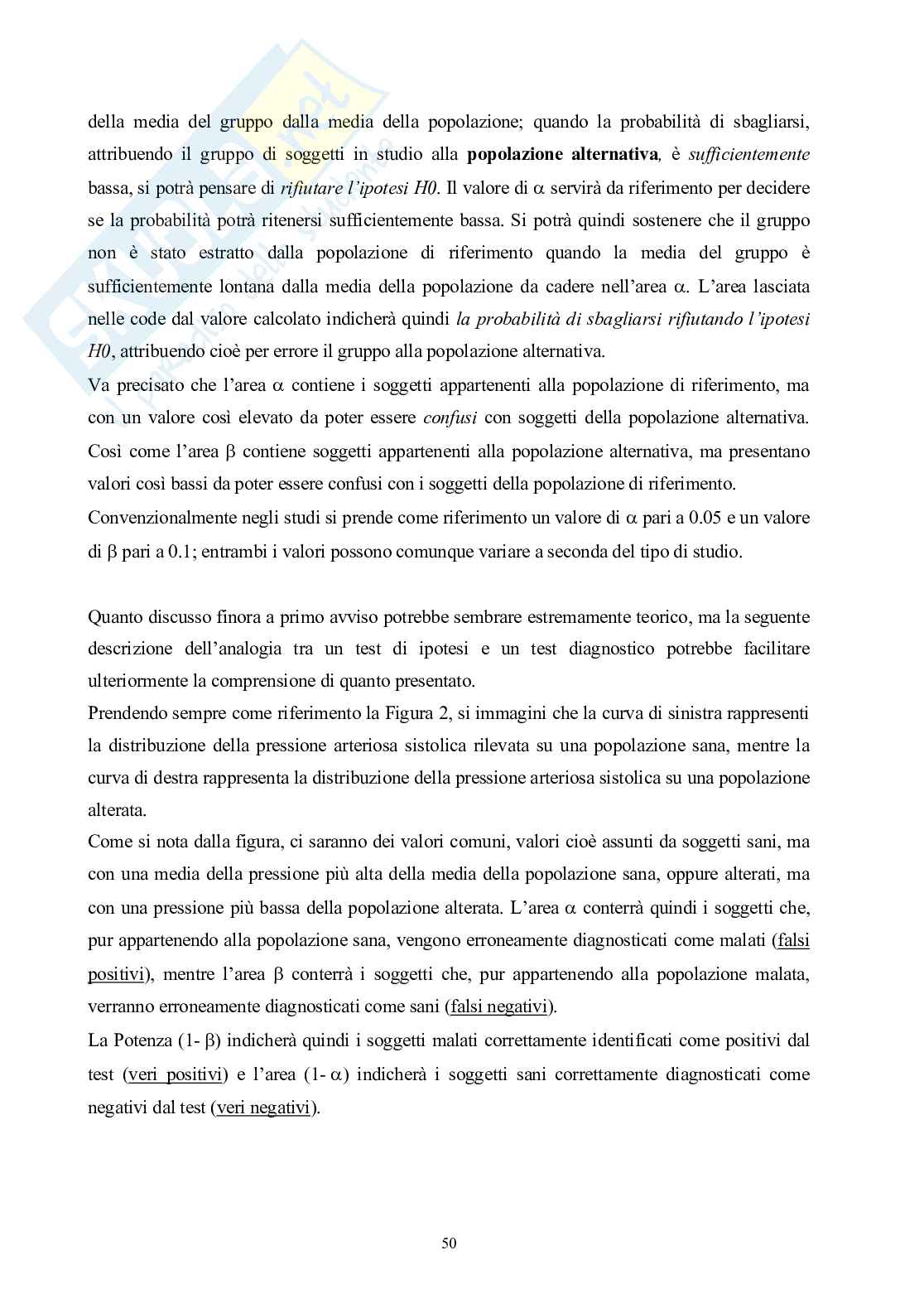 Appunti di Statistica elementare per lauree sanitarie Pag. 56