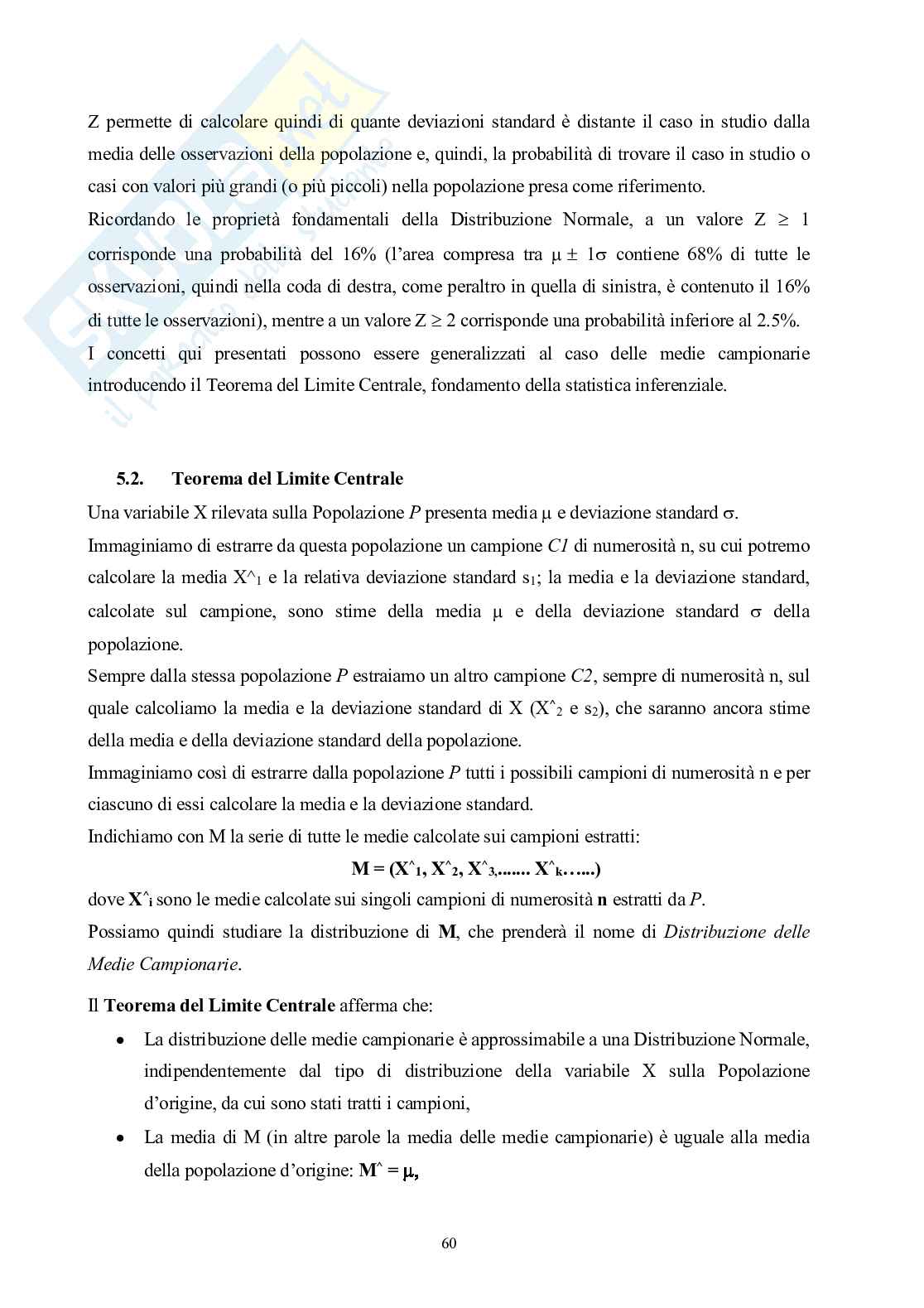 Appunti di Statistica elementare per lauree sanitarie Pag. 66