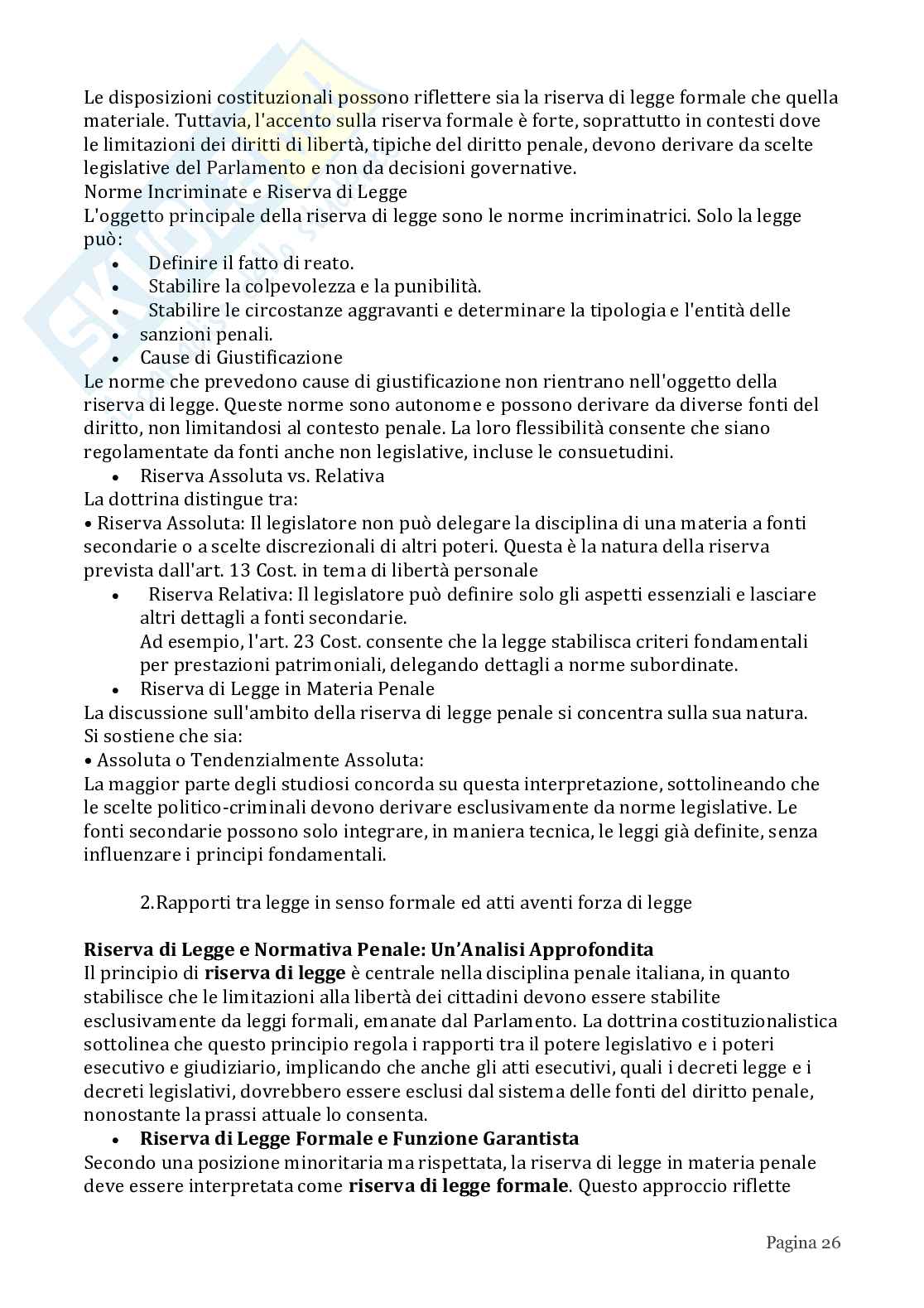 Riassunto esame Diritto penale, Prof. Risicato Lucia, libro consigliato Diritto penale , Lucia Risicato  Pag. 26