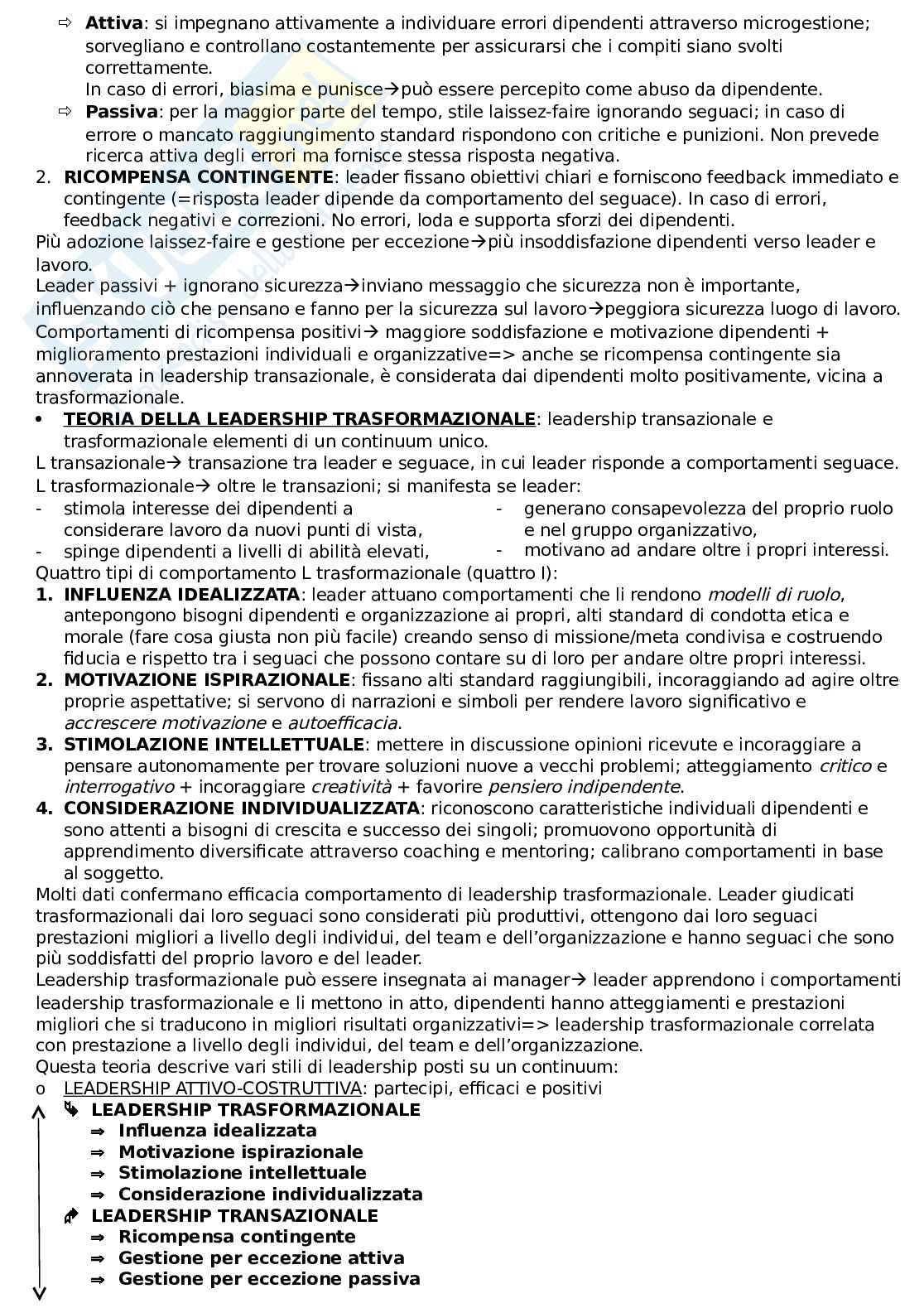 Psicologia del comportamento organizzativo Pag. 36