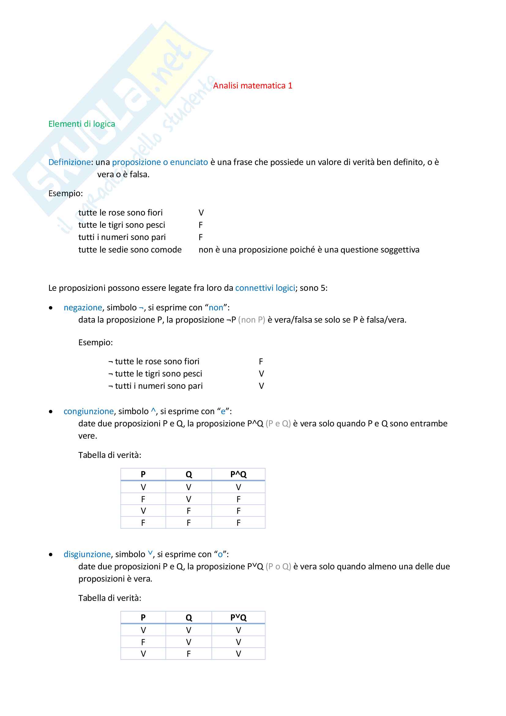 Analisi matematica 1 Pag. 2