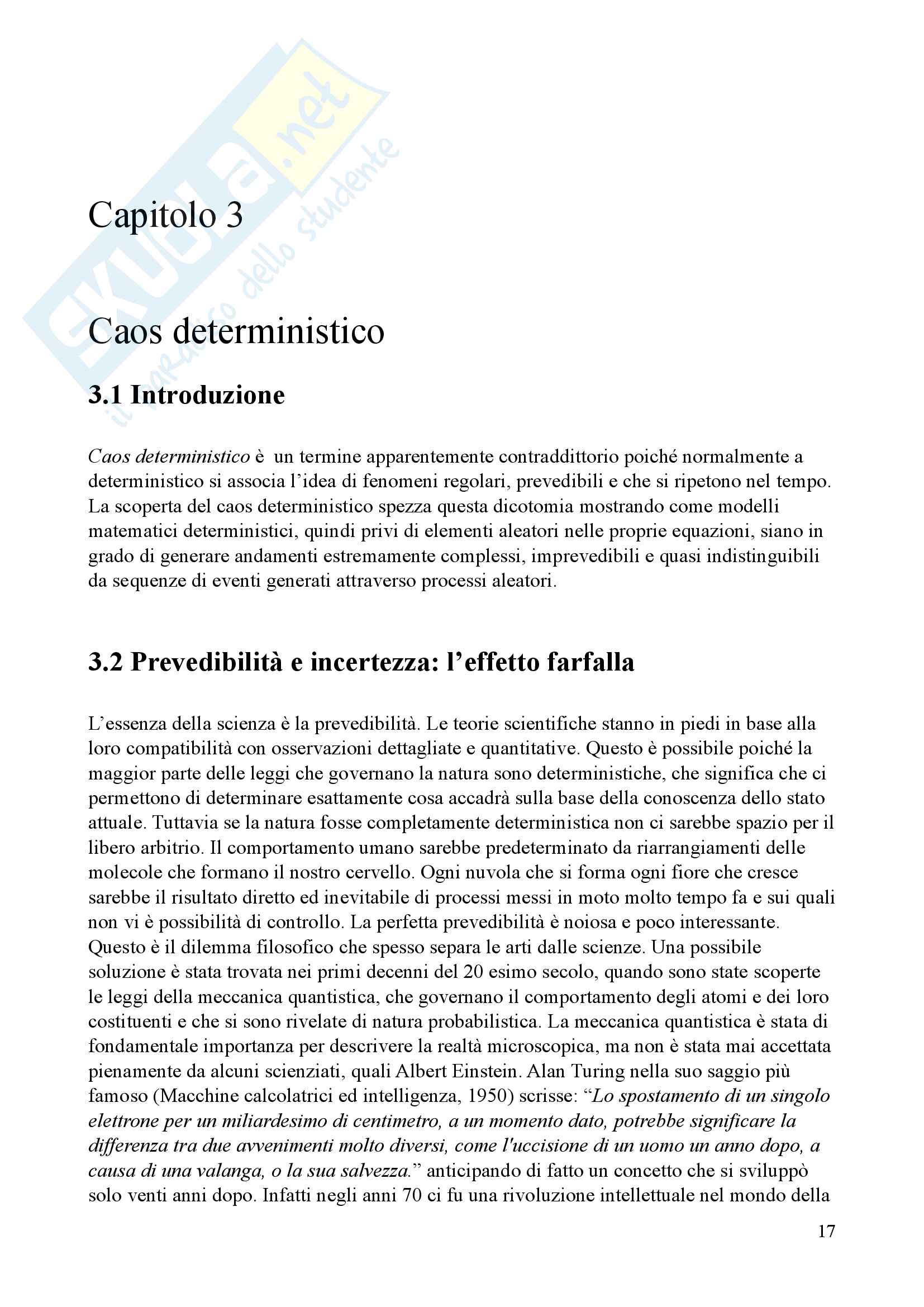 Tesi di Laurea Triennale - Dinamiche Caotiche e moti caotici in meteorologia: Il Modello di Lorenz Pag. 21