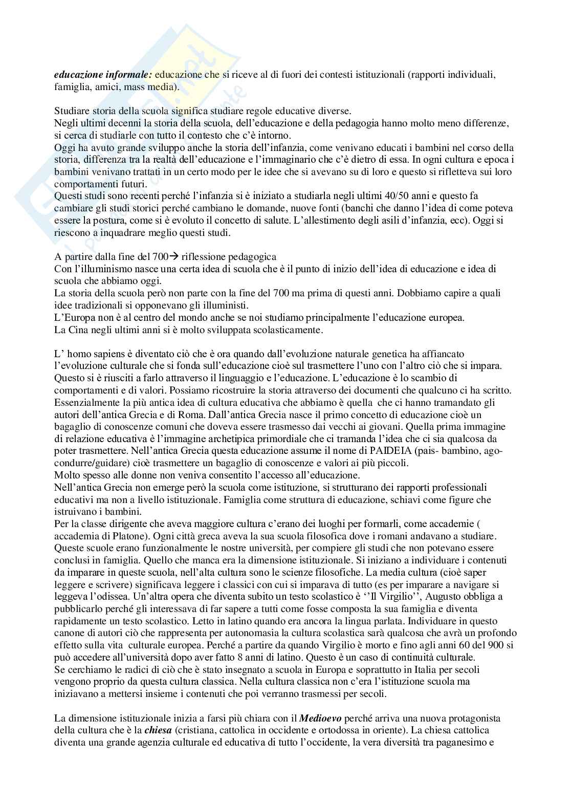 Appunti  Storia della scuola  Pag. 2