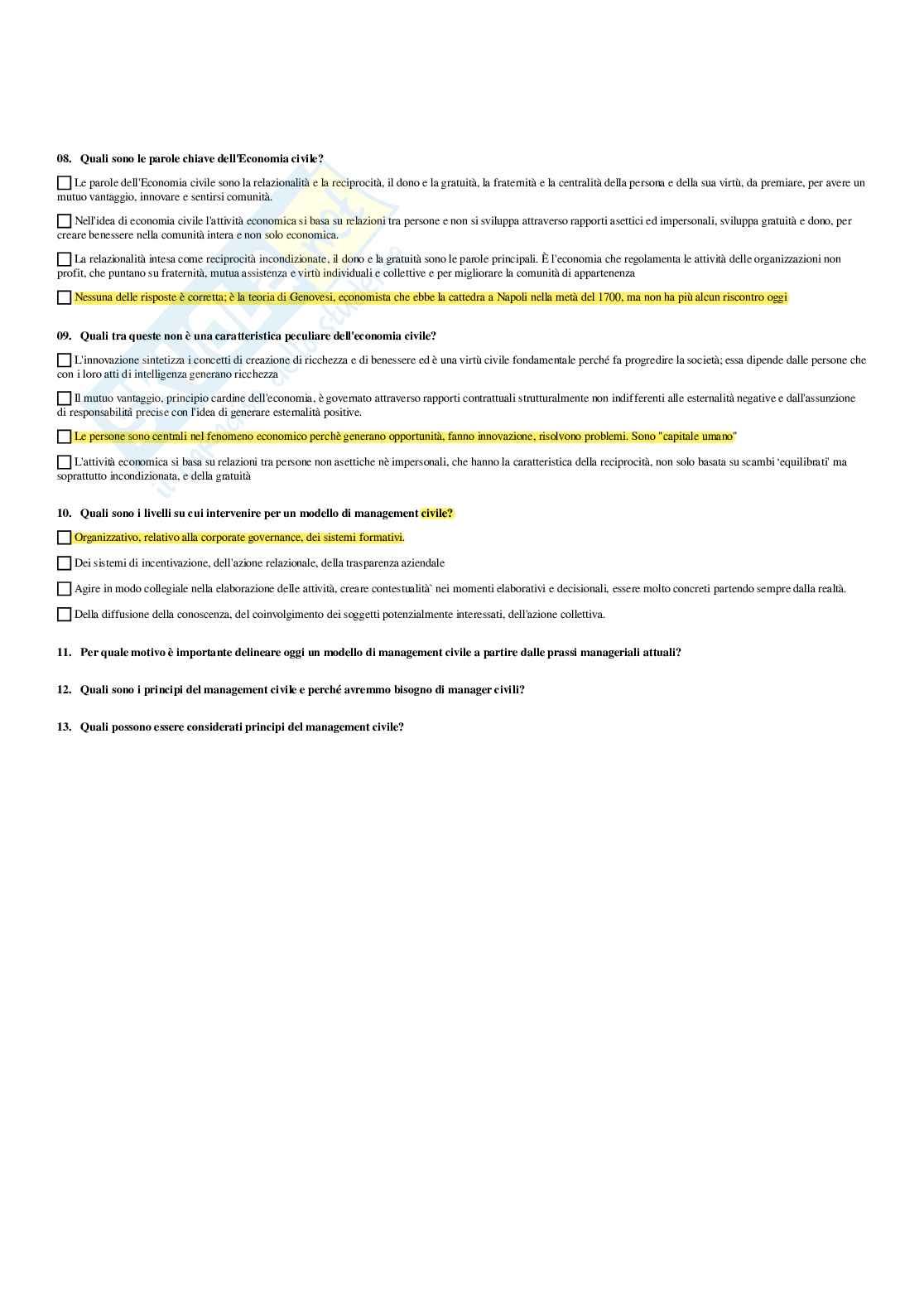 Paniere Comportamenti organizzativi - Risposte multiple - aggiornato (2025) Pag. 16