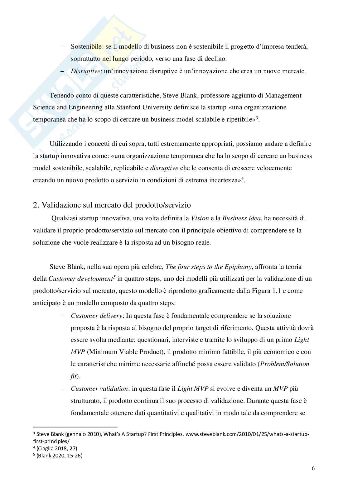 Tesi di laurea triennale - Le startup innovative nella disciplina normativa italiana – Nascita e cessazione delle loro attività Pag. 6