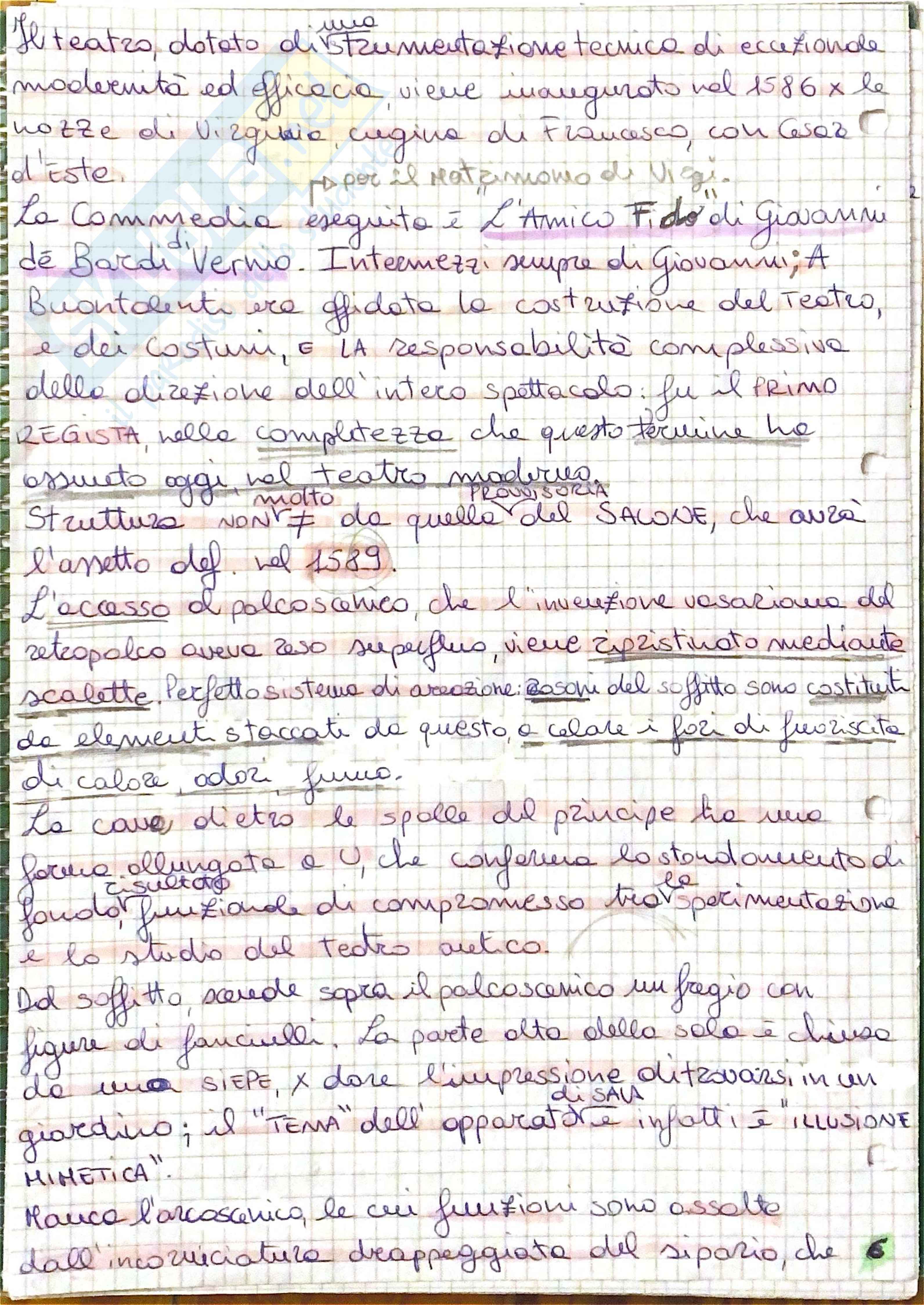 Riassunto esame Storia del teatro e dello spettacolo, Prof. Mazzoni Stefano, libro consigliato Il teatro nella Firenze Medicea, Mamone Pag. 6