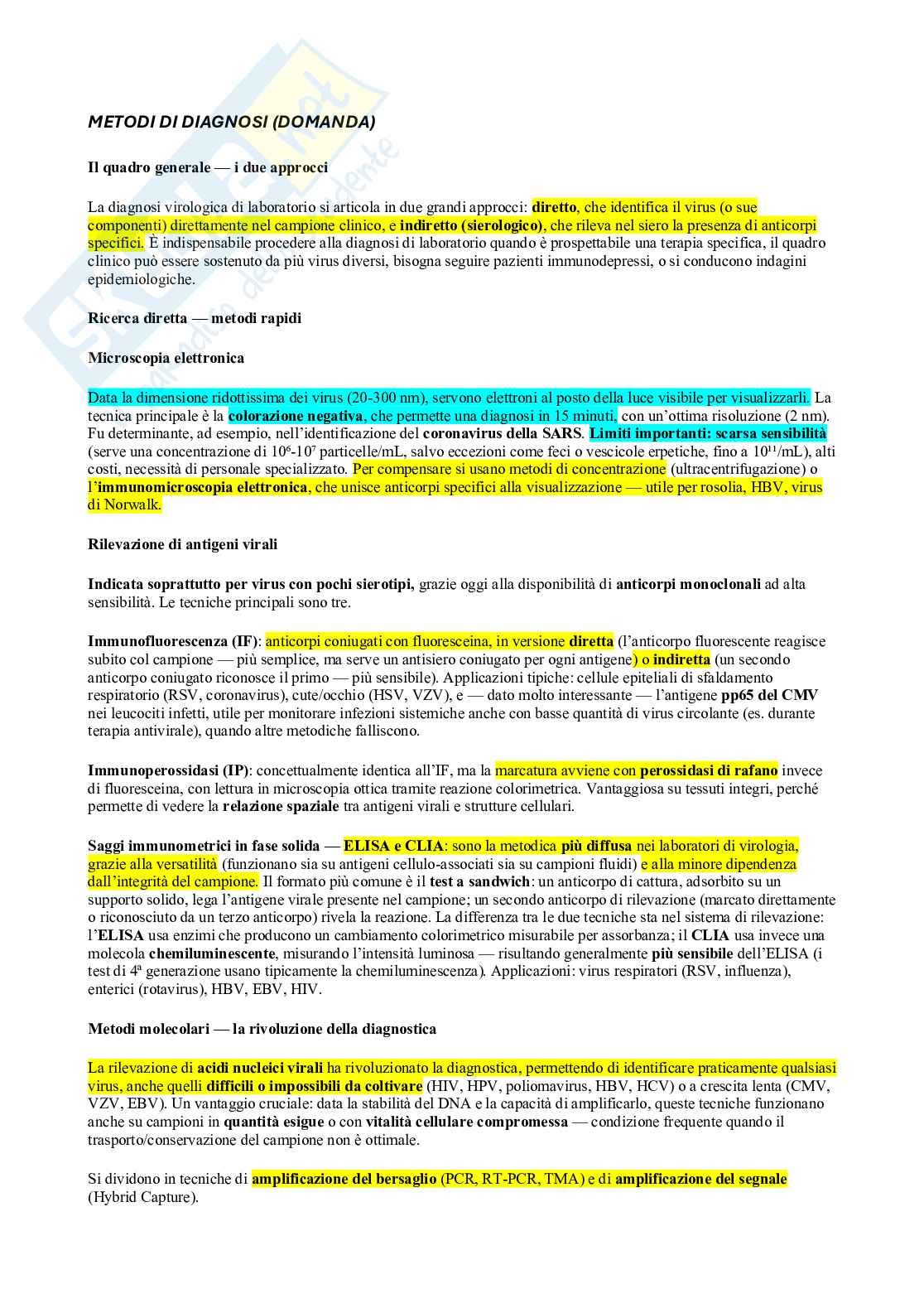 Microbiologia - Virus  Pag. 1