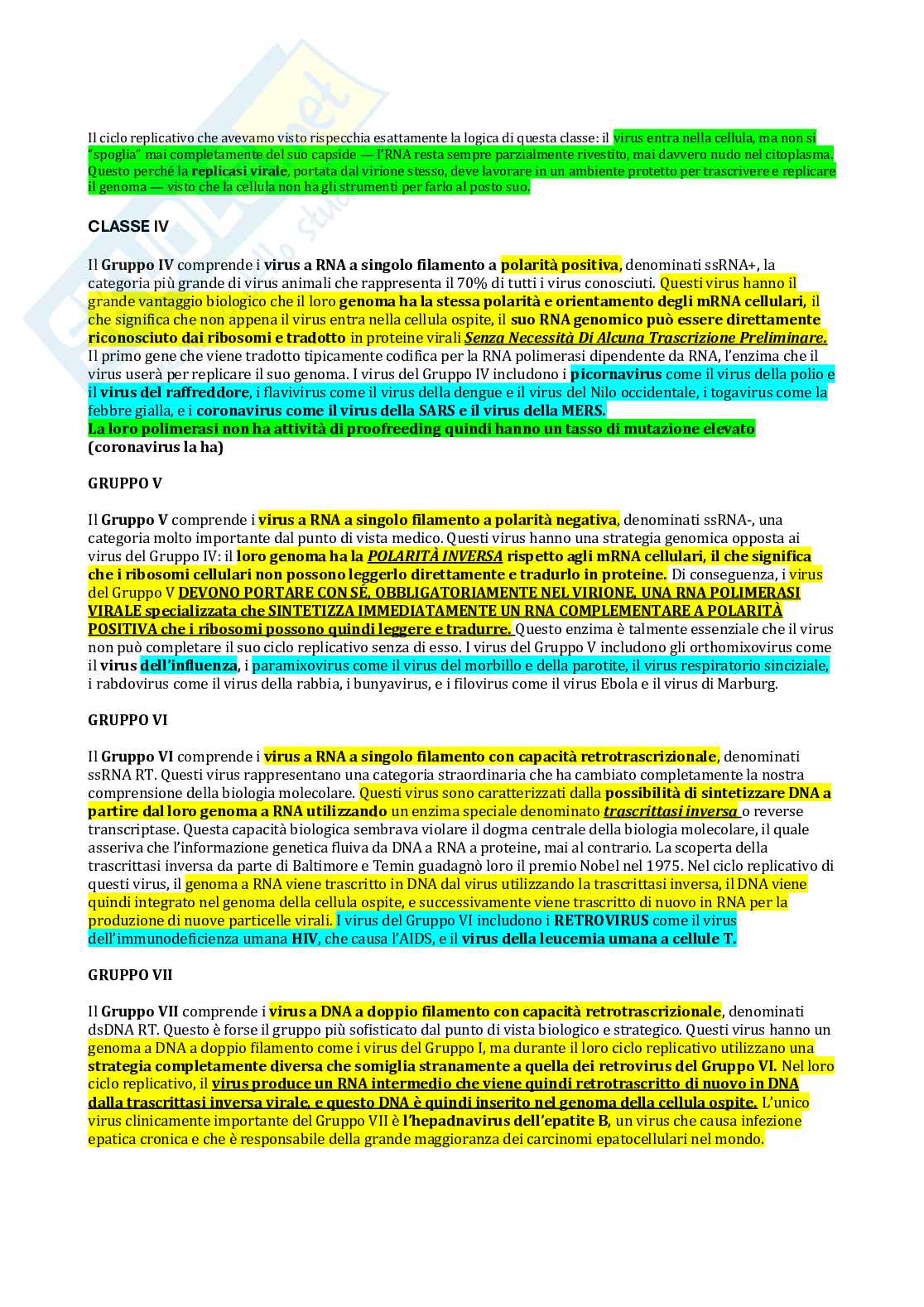 Microbiologia - Virus  Pag. 16