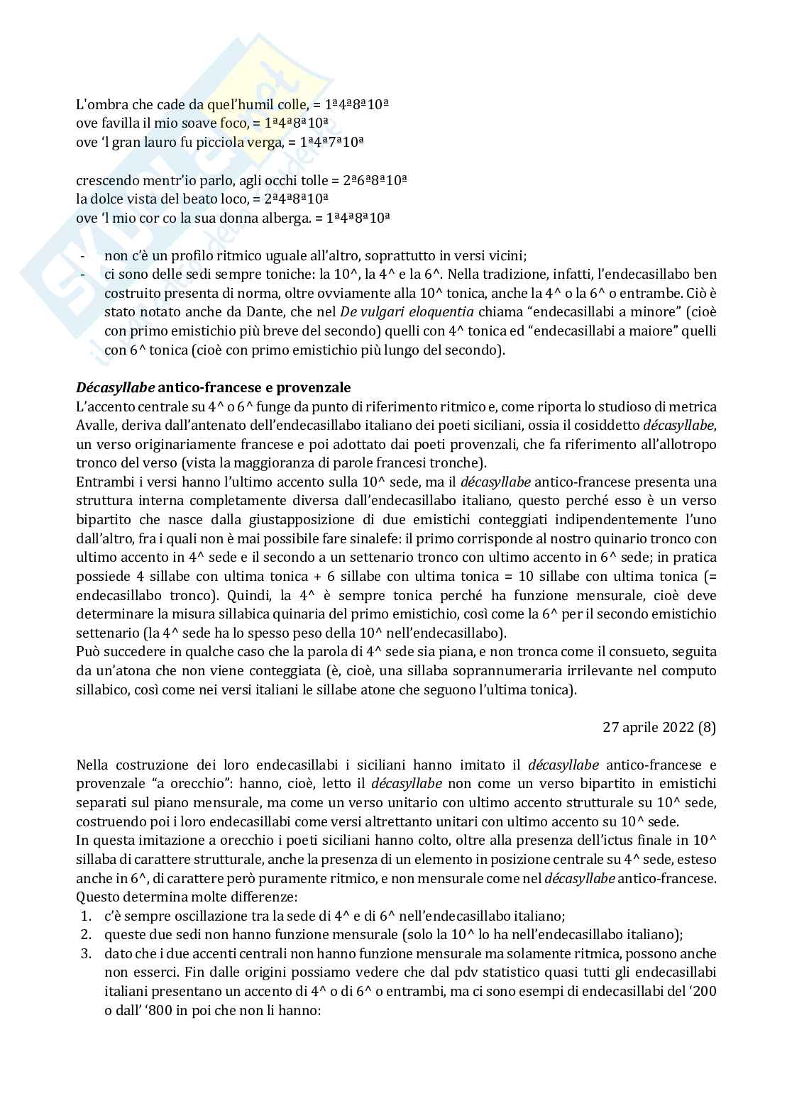 Lezioni di Stilistica e metrica italiana Pag. 21