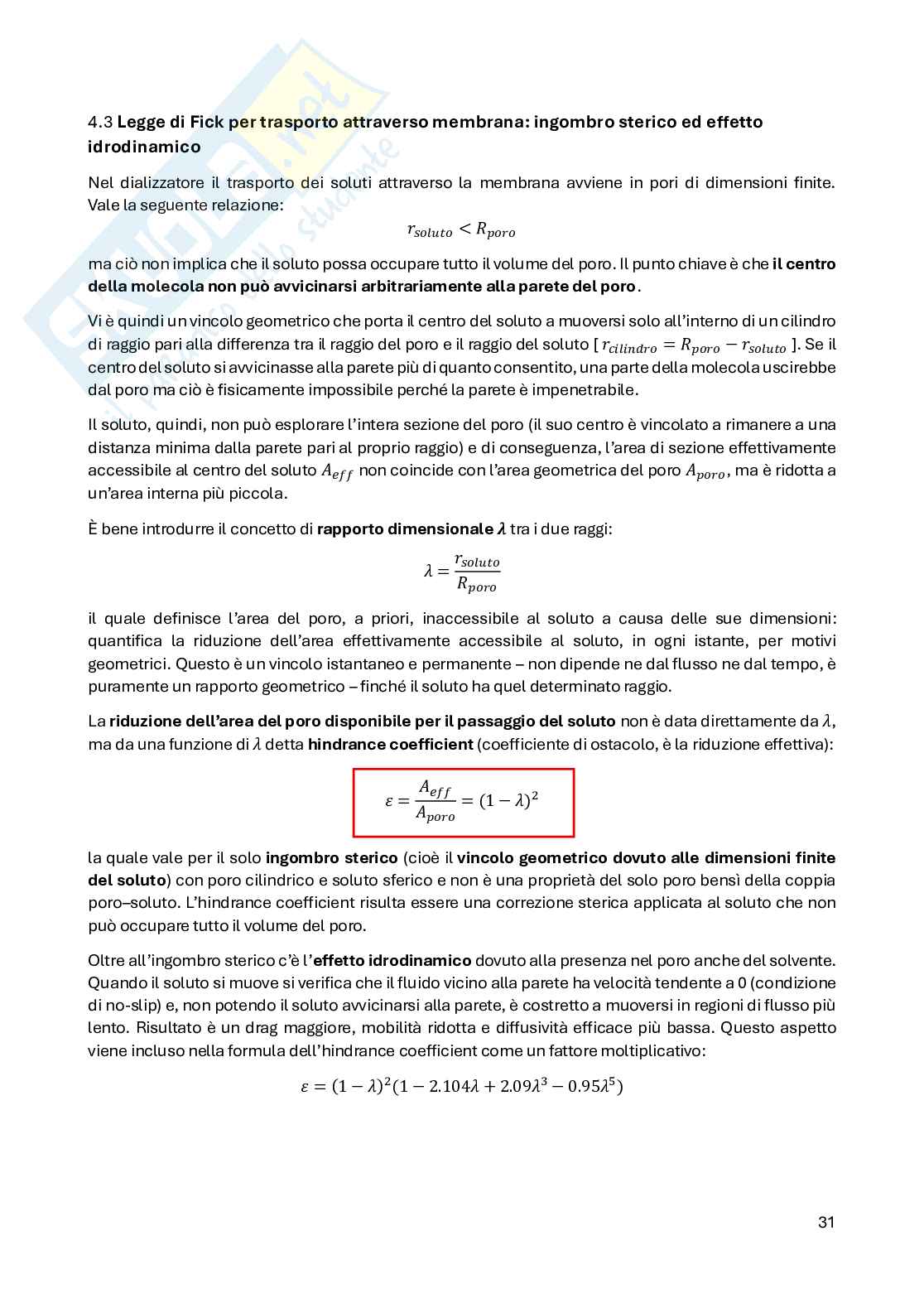 Appunti teoria Applicazioni ingegneristiche in ambito biomedico Pag. 31