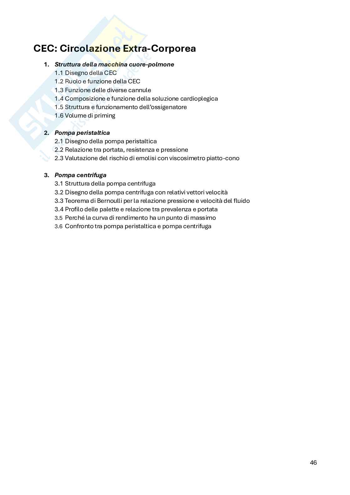 Appunti teoria Applicazioni ingegneristiche in ambito biomedico Pag. 46