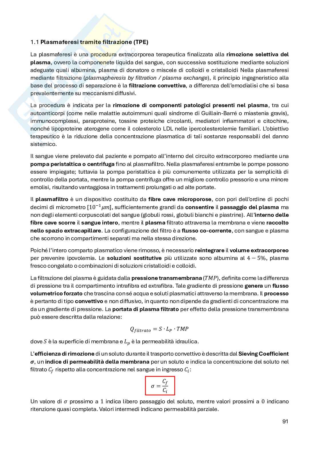 Appunti teoria Applicazioni ingegneristiche in ambito biomedico Pag. 91