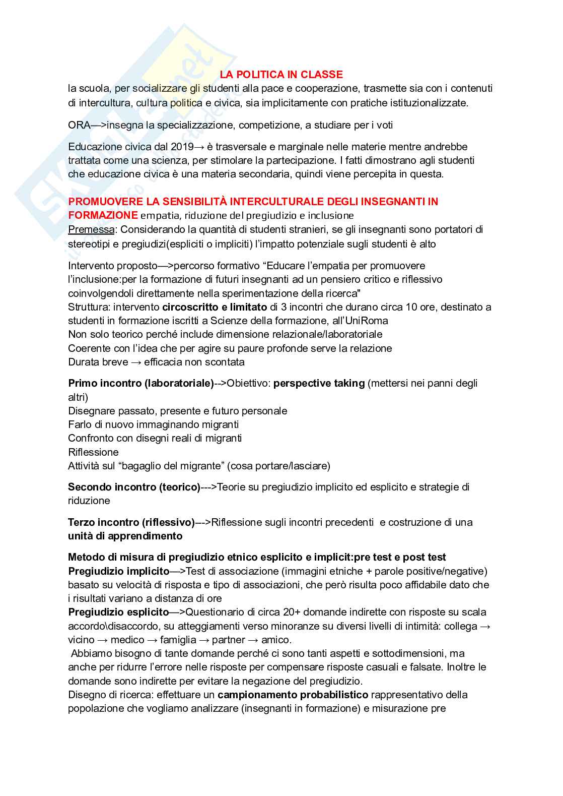Pedagogia interculturale Pag. 11