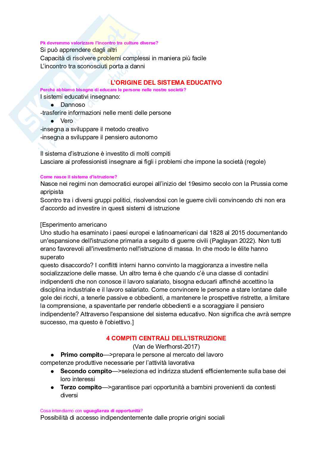 Pedagogia interculturale Pag. 6