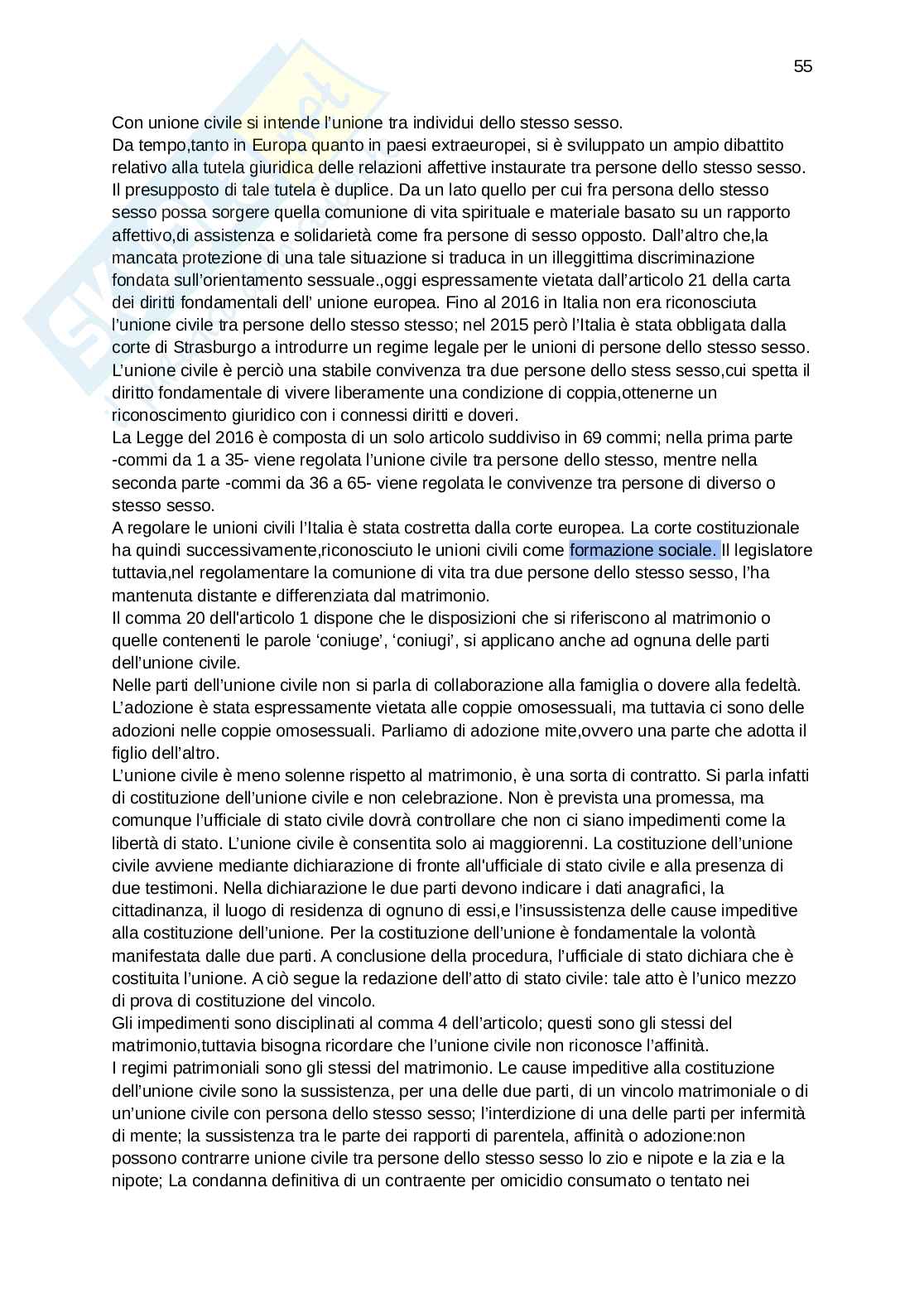 Riassunto esame Diritto della famiglia, Prof. Toti Barbara, libro consigliato Manuale diritto di famiglia, Michele sesta Pag. 56
