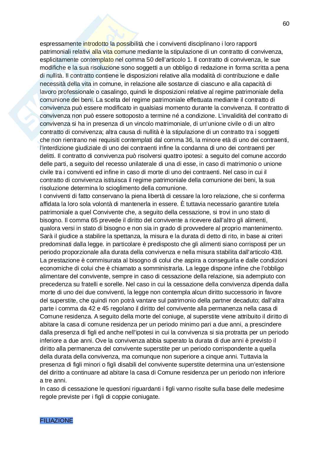 Riassunto esame Diritto della famiglia, Prof. Toti Barbara, libro consigliato Manuale diritto di famiglia, Michele sesta Pag. 61