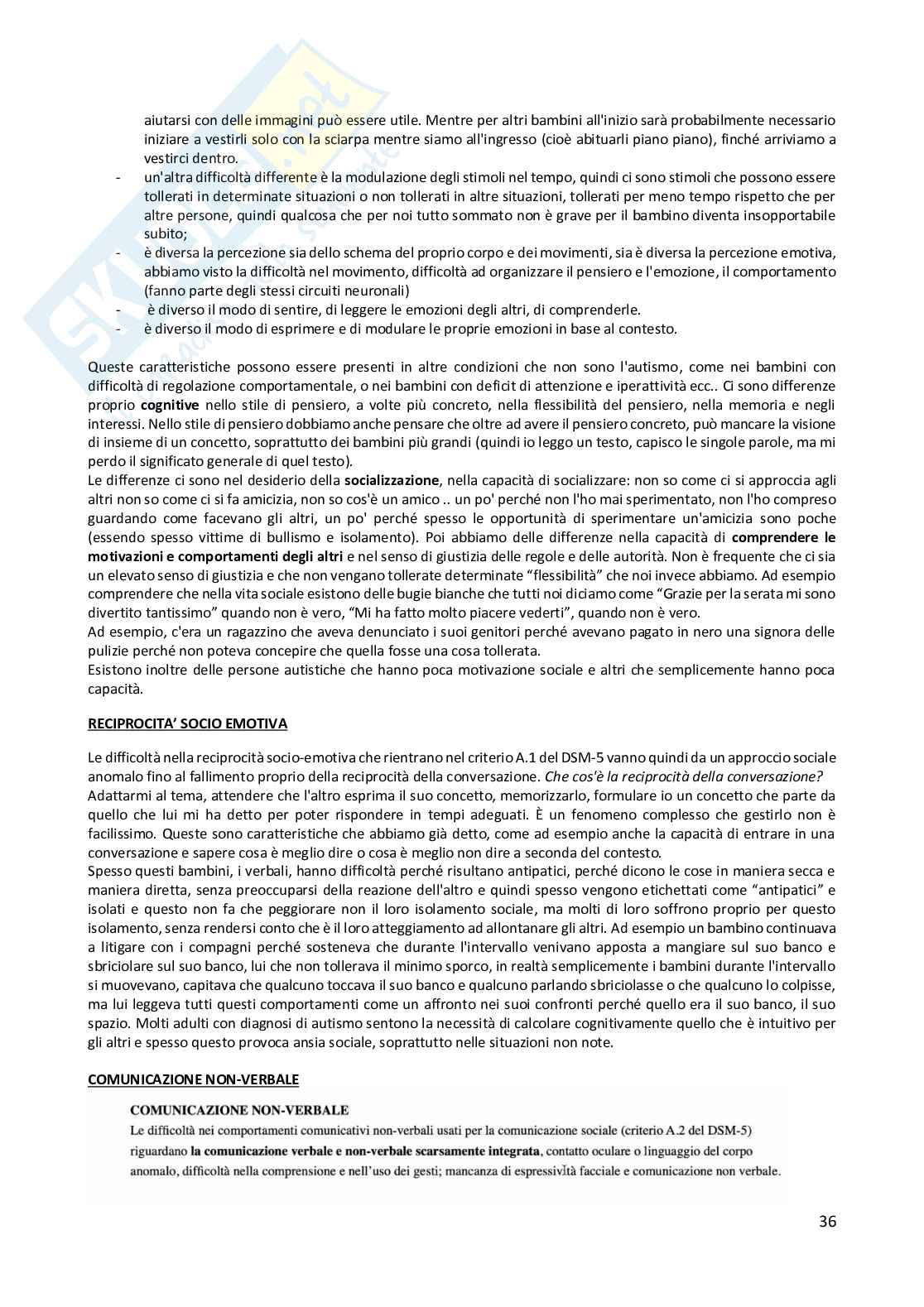 Appunti corso ''Neuropsichiatria infantile'' Pag. 36