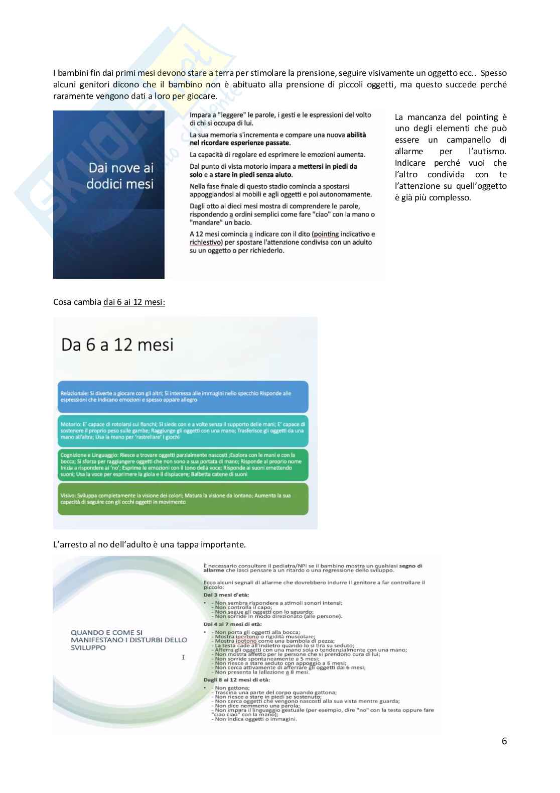 Appunti corso ''Neuropsichiatria infantile'' Pag. 6