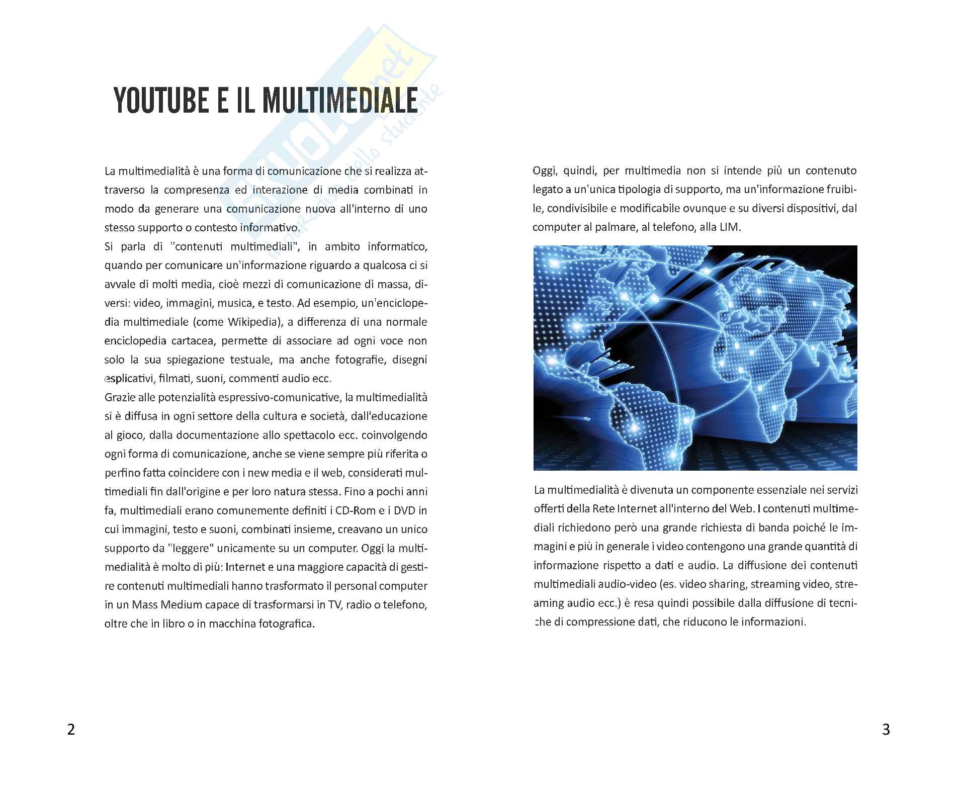 YouTube e il multimediale: tesina Pag. 2