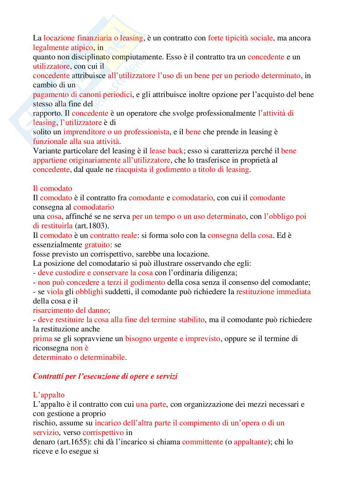 Riassunto esame Diritto Privato, prof Di Marzio, libro consigliato Linee Essenziali, Roppo Pag. 51