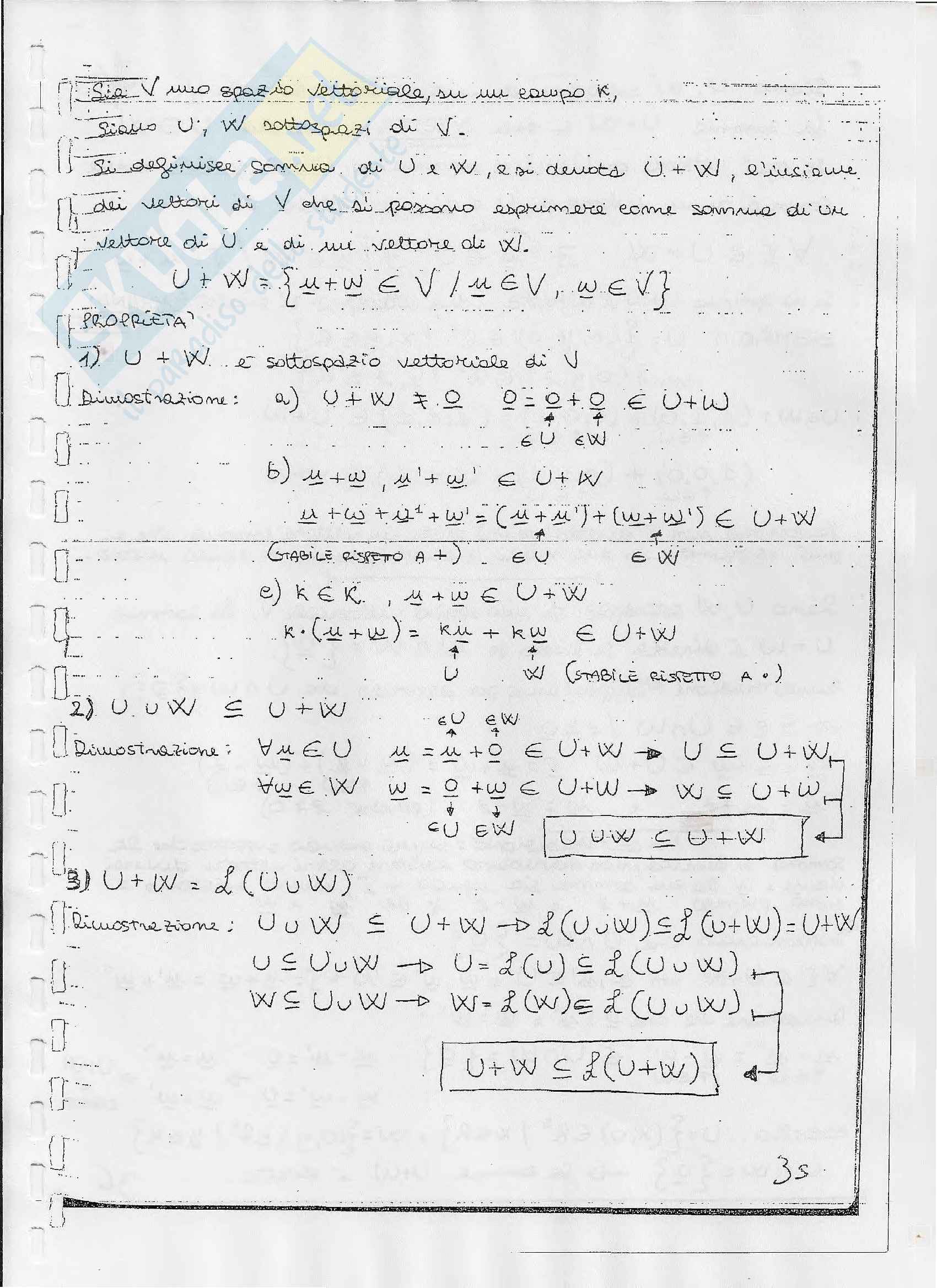Geometria ed Algebra - Appunti e esercizi Pag. 36