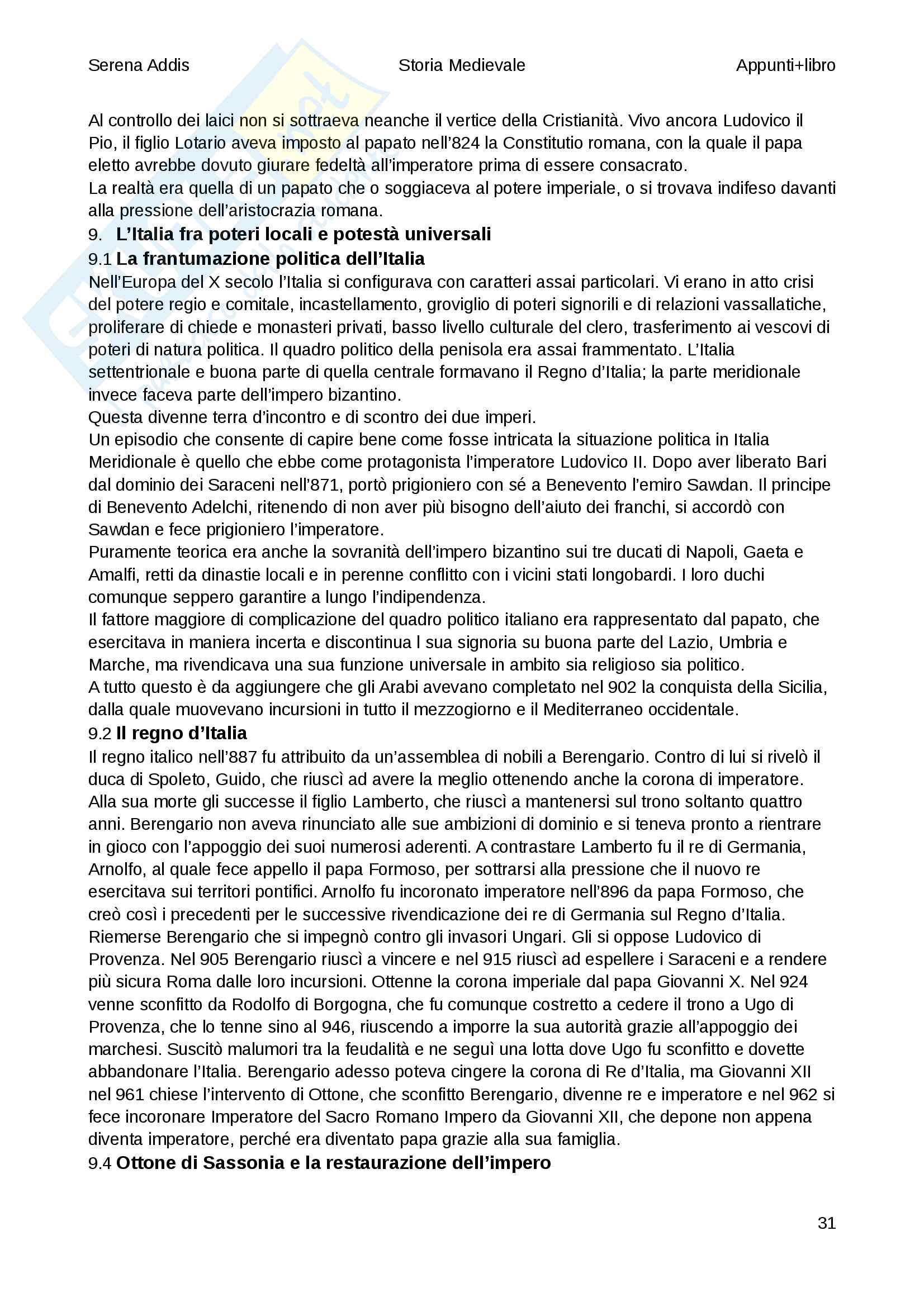 Storia medievale Pag. 31