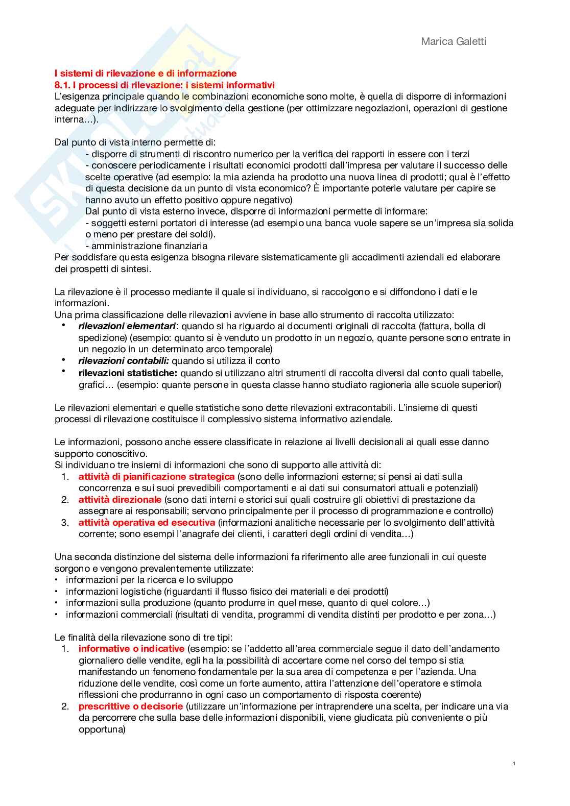 Seconda Parte Economia Aziendale Pag. 1