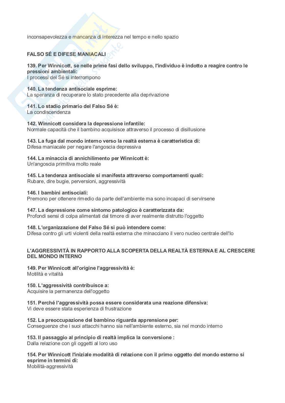 Psicologia dello sviluppo - Banca Dati Pegaso aggiornata al 2025 Pag. 21