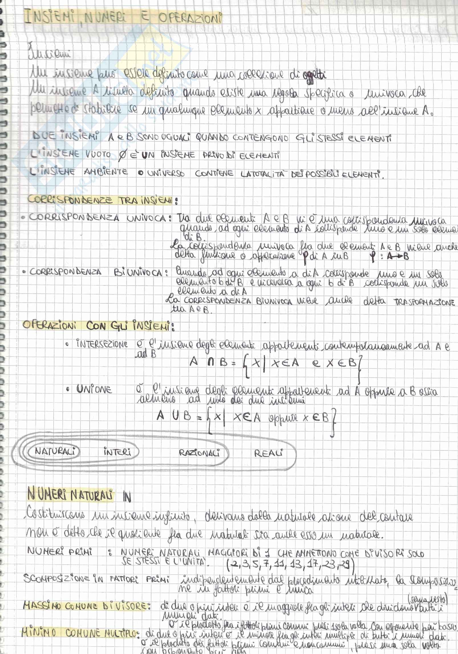 Tutti i quesiti di Matematica Alpha Test con soluzioni e riassunti per l'accesso alle Professioni sanitarie e Medicina Pag. 1