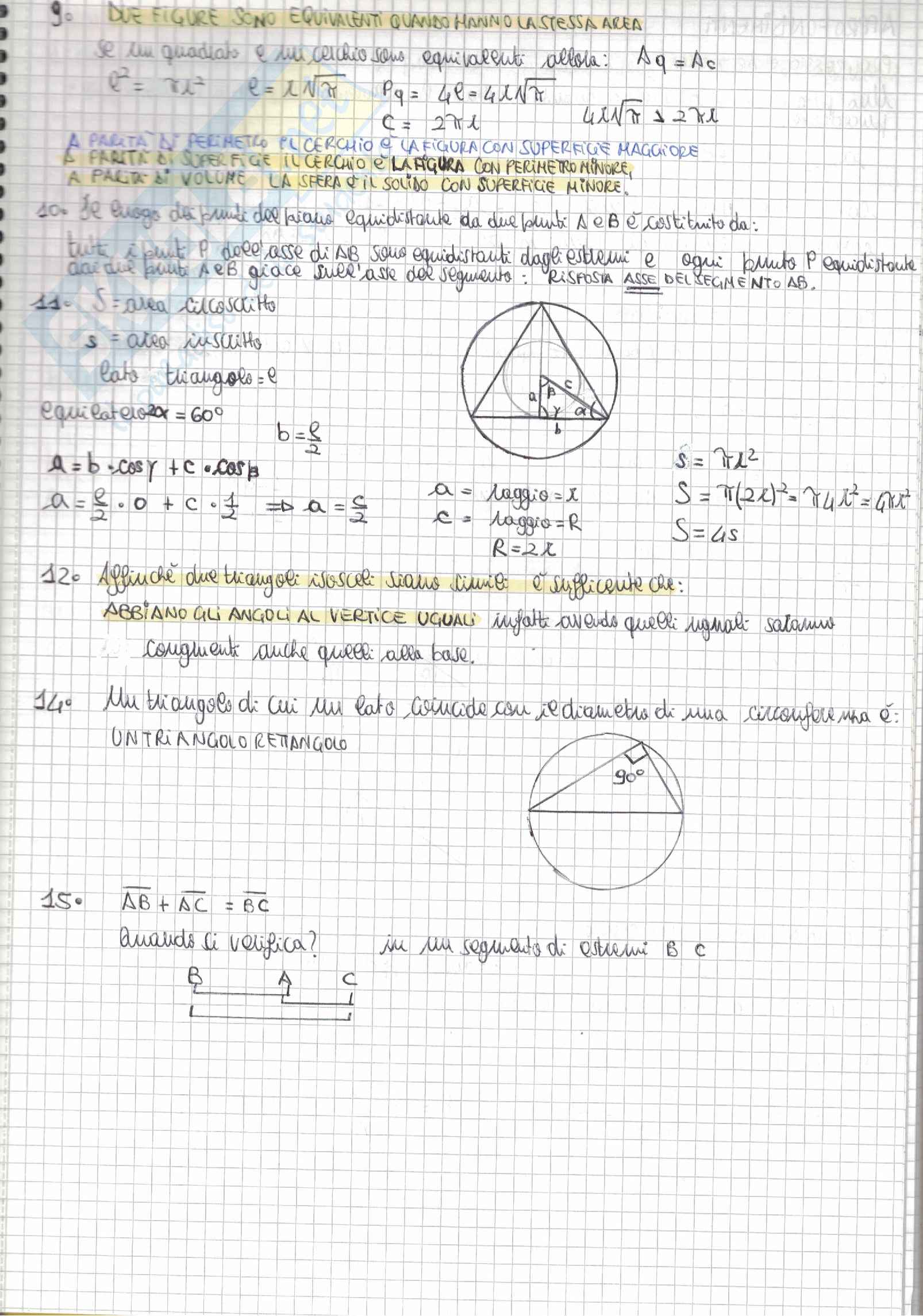 Tutti i quesiti di Matematica Alpha Test con soluzioni e riassunti per l'accesso alle Professioni sanitarie e Medicina Pag. 41