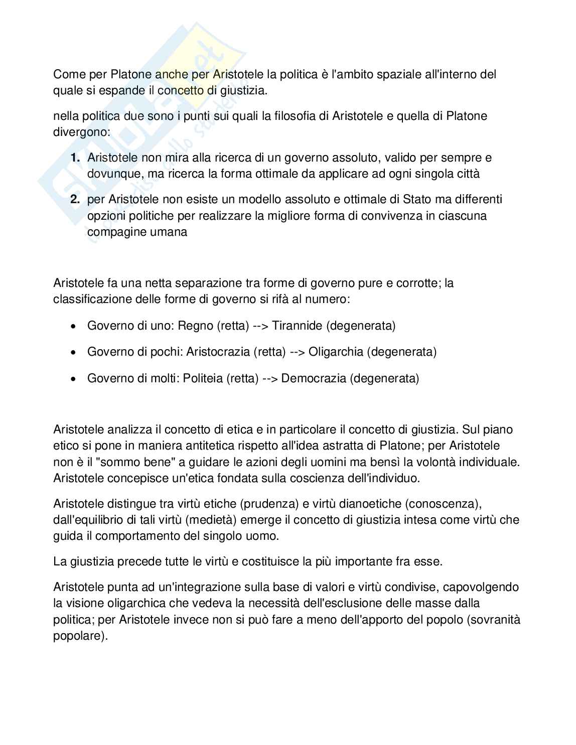 Storia delle dottrine politiche, generale Pag. 6