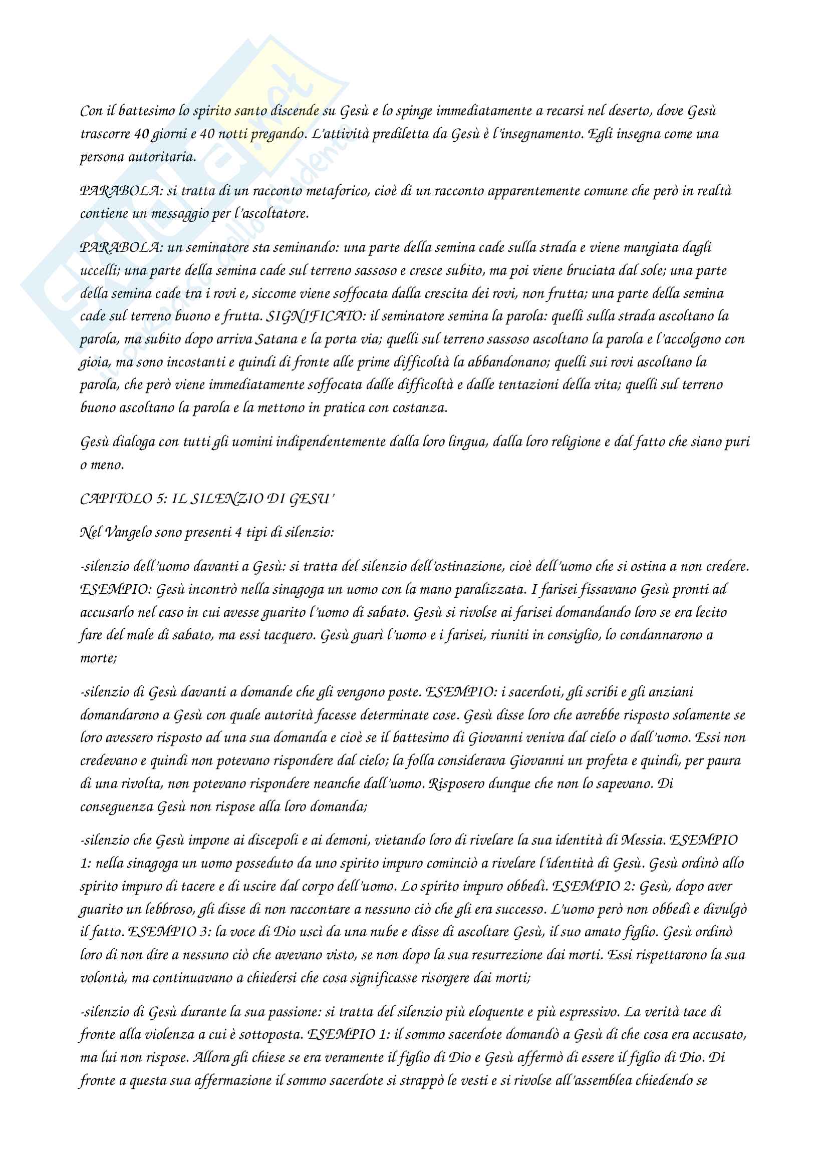 Riassunti esame Teologia I, prof. Bernardino Pessani, libro consigliato Era veramente uomo, 2001, B.Maggioni Pag. 2
